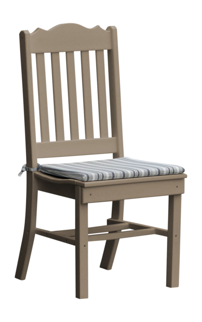 A&L Furniture Company Recycled Plastic Royal Dining Chair - Weatheredwood