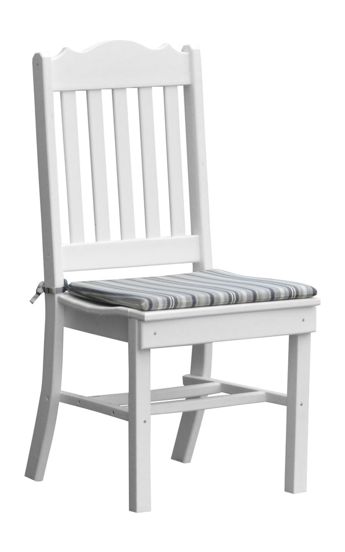 A&L Furniture Company Recycled Plastic Royal Dining Chair - White