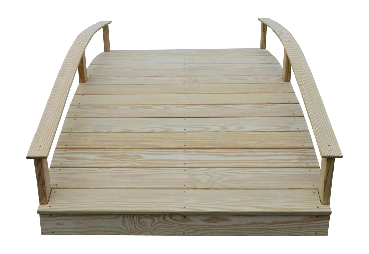 Backyard Crafts Western Red Cedar 4' x 8' Oriental Garden Bridge - LEAD TIME TO SHIP 2 WEEKS