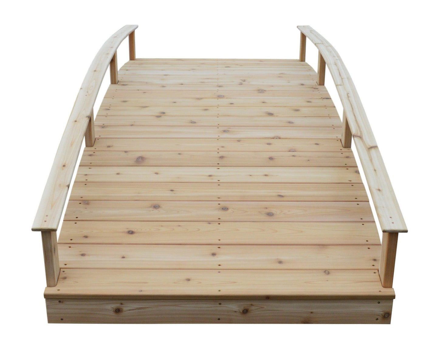 Backyard Crafts Western Red Cedar 4' x 12' Oriental Garden Bridge - LEAD TIME TO SHIP 2 WEEKS