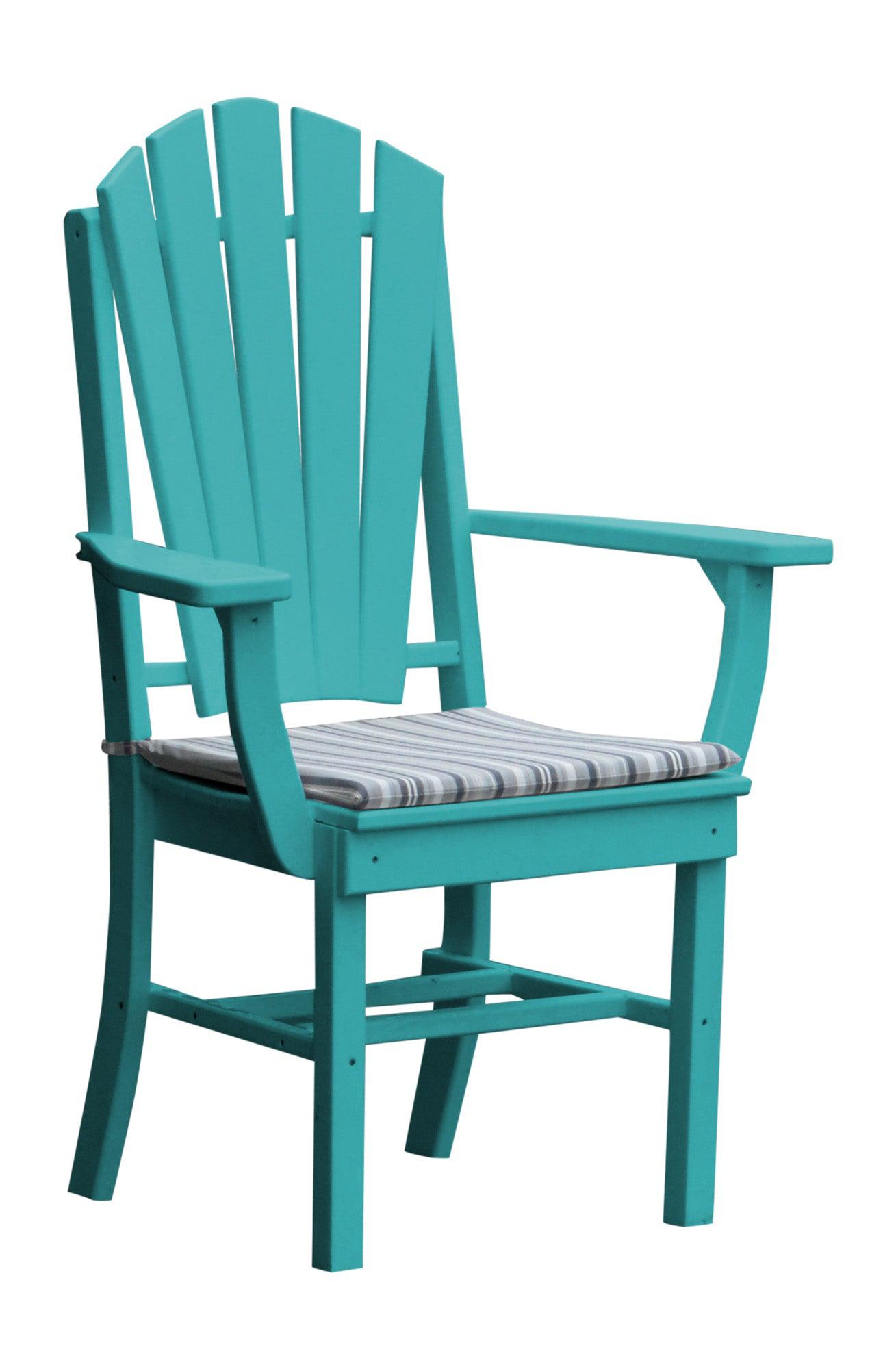 A&L Furniture Company Recycled Plastic Adirondack Dining Chair w/Arms - LEAD TIME TO SHIP 10 BUSINESS DAYS