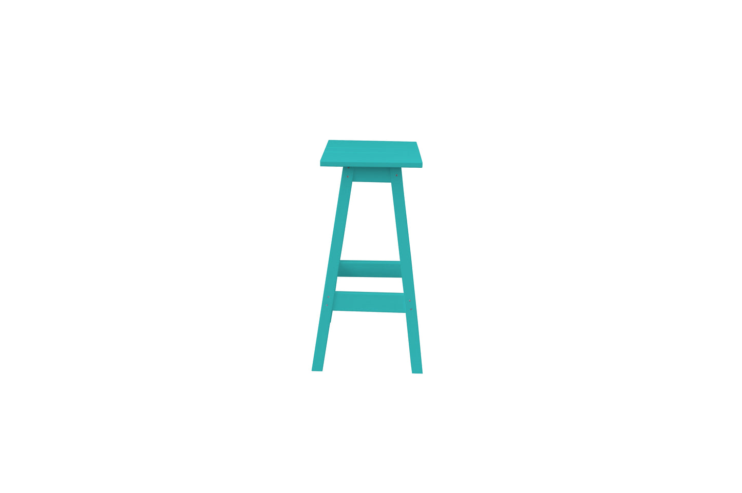 Bryton Park Poly Furniture Recycled Plastic Square Bar Stool - LEAD TIME TO SHIP 10 BUSINESS DAYS