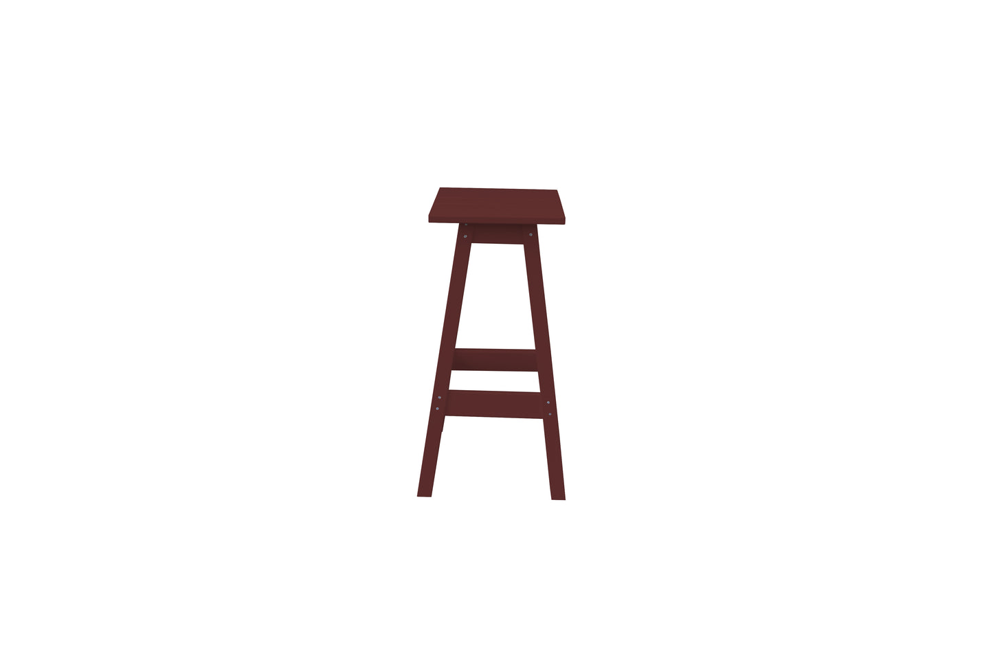Bryton Park Poly Furniture Recycled Plastic Square Bar Stool - LEAD TIME TO SHIP 10 BUSINESS DAYS