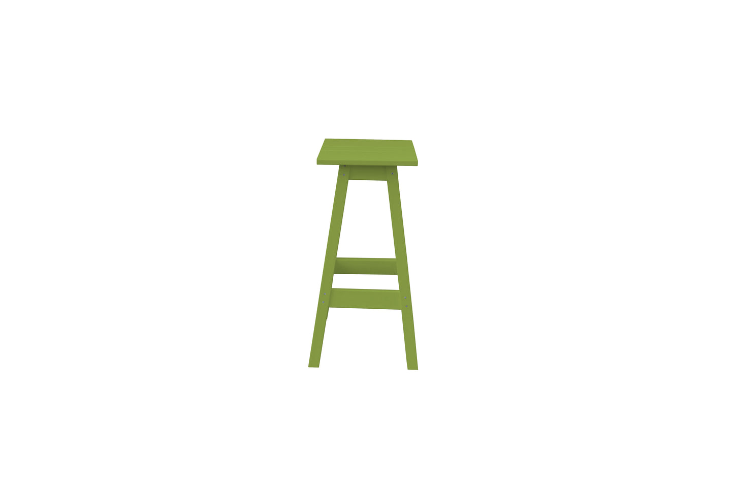 Bryton Park Poly Furniture Recycled Plastic Square Bar Stool - LEAD TIME TO SHIP 10 BUSINESS DAYS