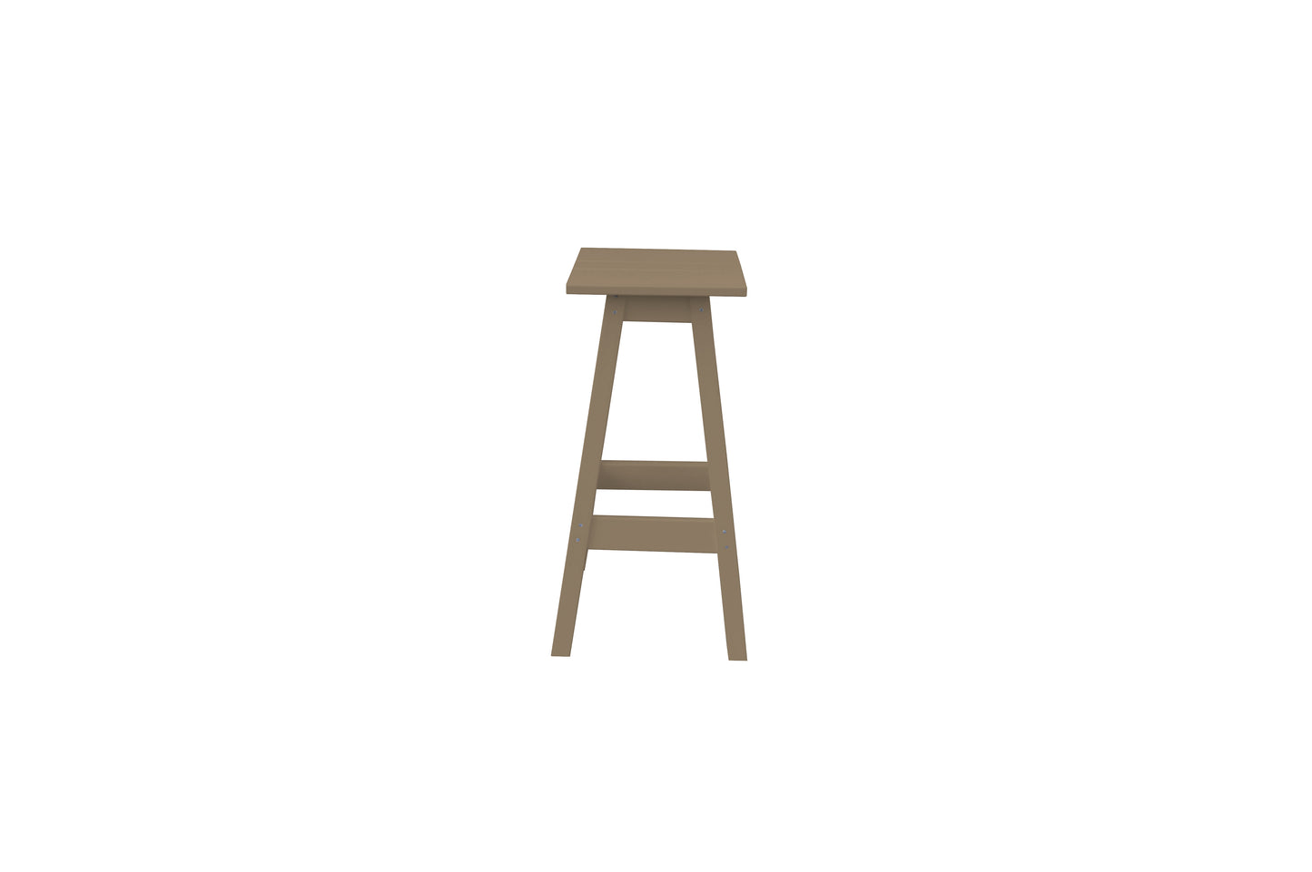 Bryton Park Poly Furniture Recycled Plastic Square Bar Stool - LEAD TIME TO SHIP 10 BUSINESS DAYS