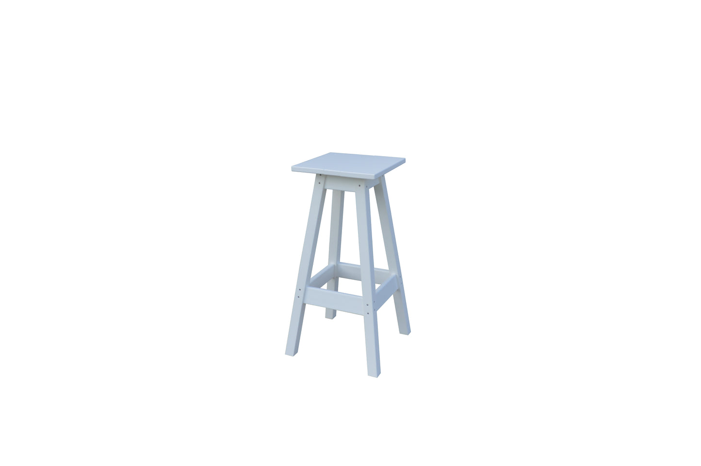 Bryton Park Poly Furniture Recycled Plastic Square Bar Stool - LEAD TIME TO SHIP 10 BUSINESS DAYS