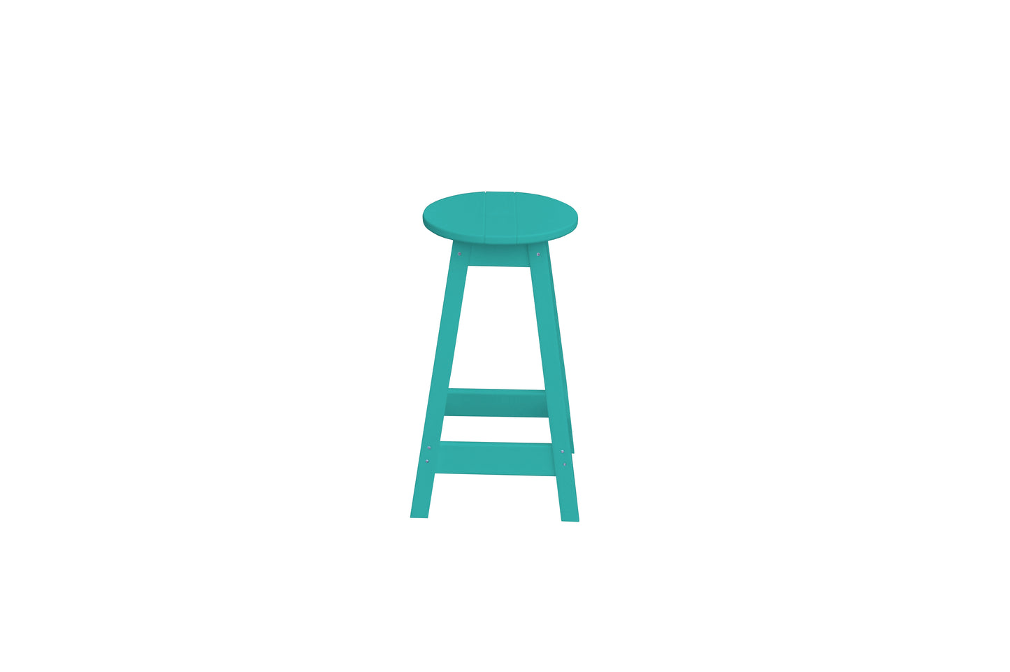Bryton Park Poly Furniture Recycled Plastic Round Stool (Counter Height) - LEAD TIME TO SHIP 10 BUSINESS DAYS