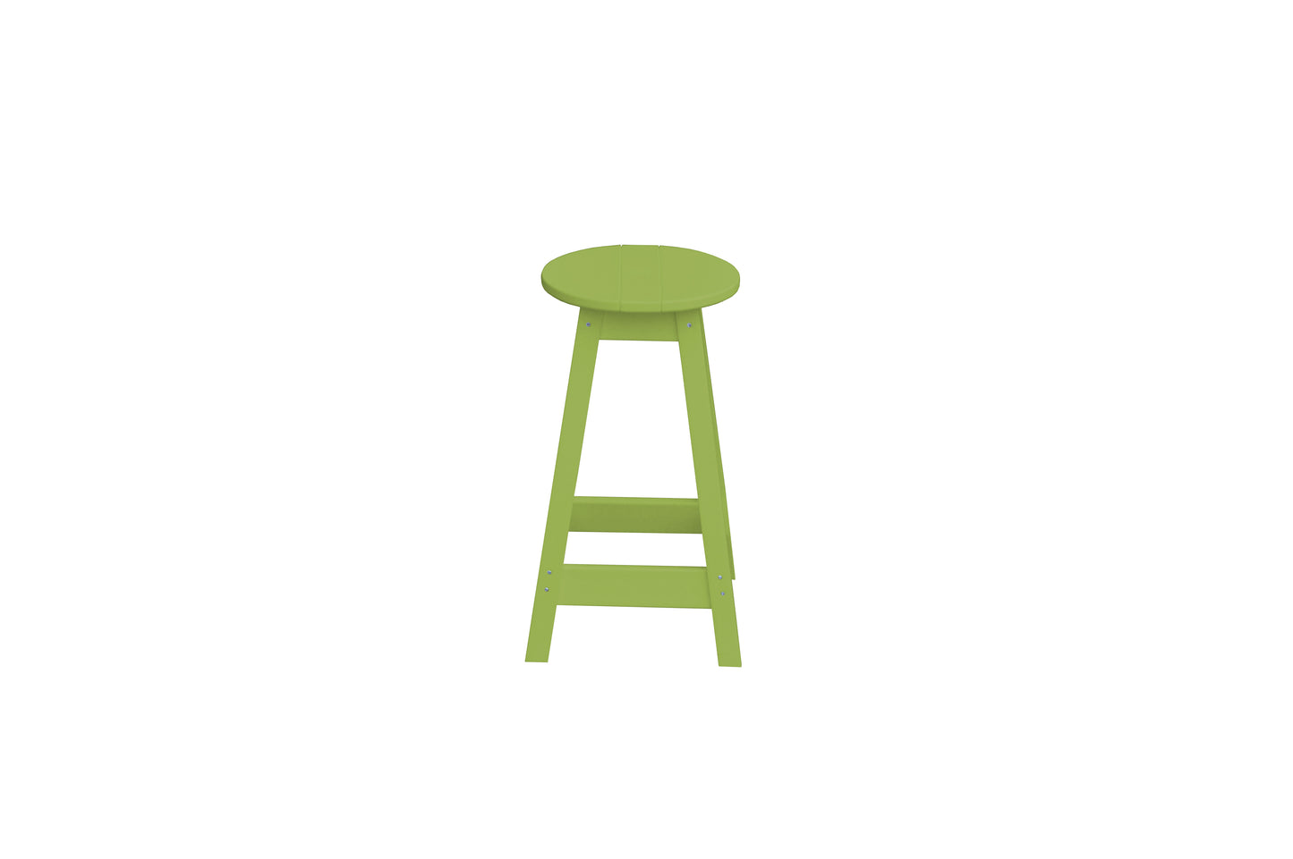 A&L Furniture Co. Recycled Plastic Round Stool (Counter Height) - LEAD TIME TO SHIP 10 BUSINESS DAYS