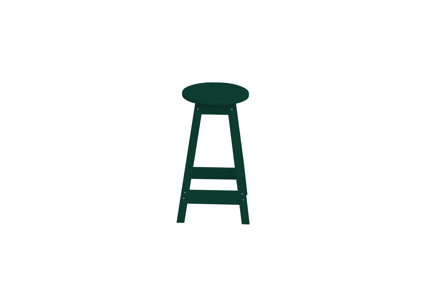 Bryton Park Poly Furniture Recycled Plastic Round Stool (Counter Height) - LEAD TIME TO SHIP 10 BUSINESS DAYS