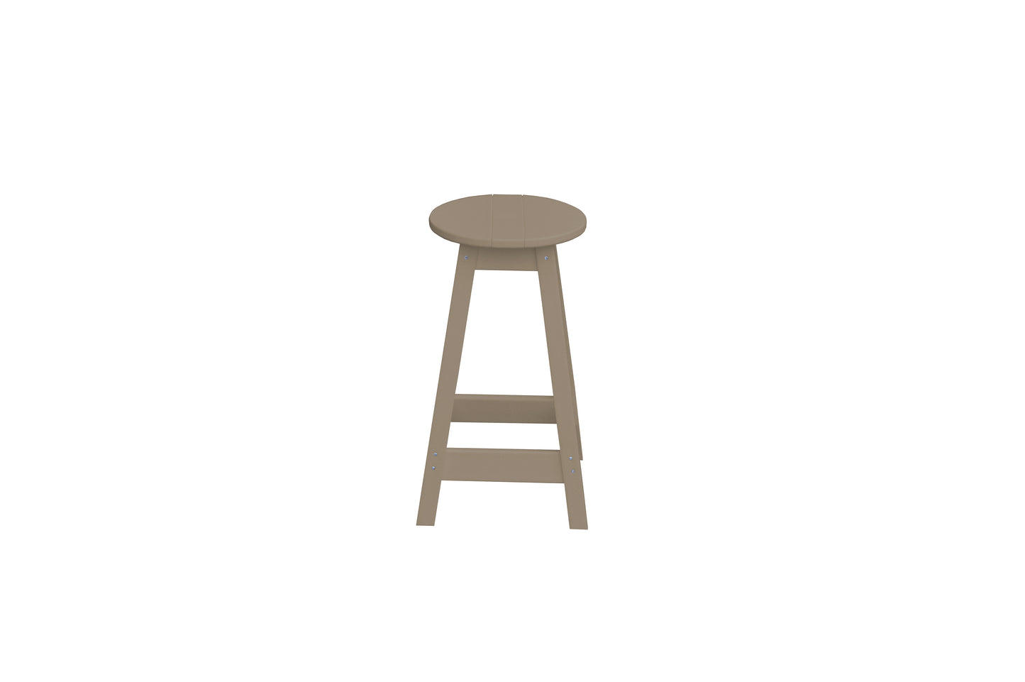 Bryton Park Poly Furniture Recycled Plastic Round Stool (Counter Height) - LEAD TIME TO SHIP 10 BUSINESS DAYS
