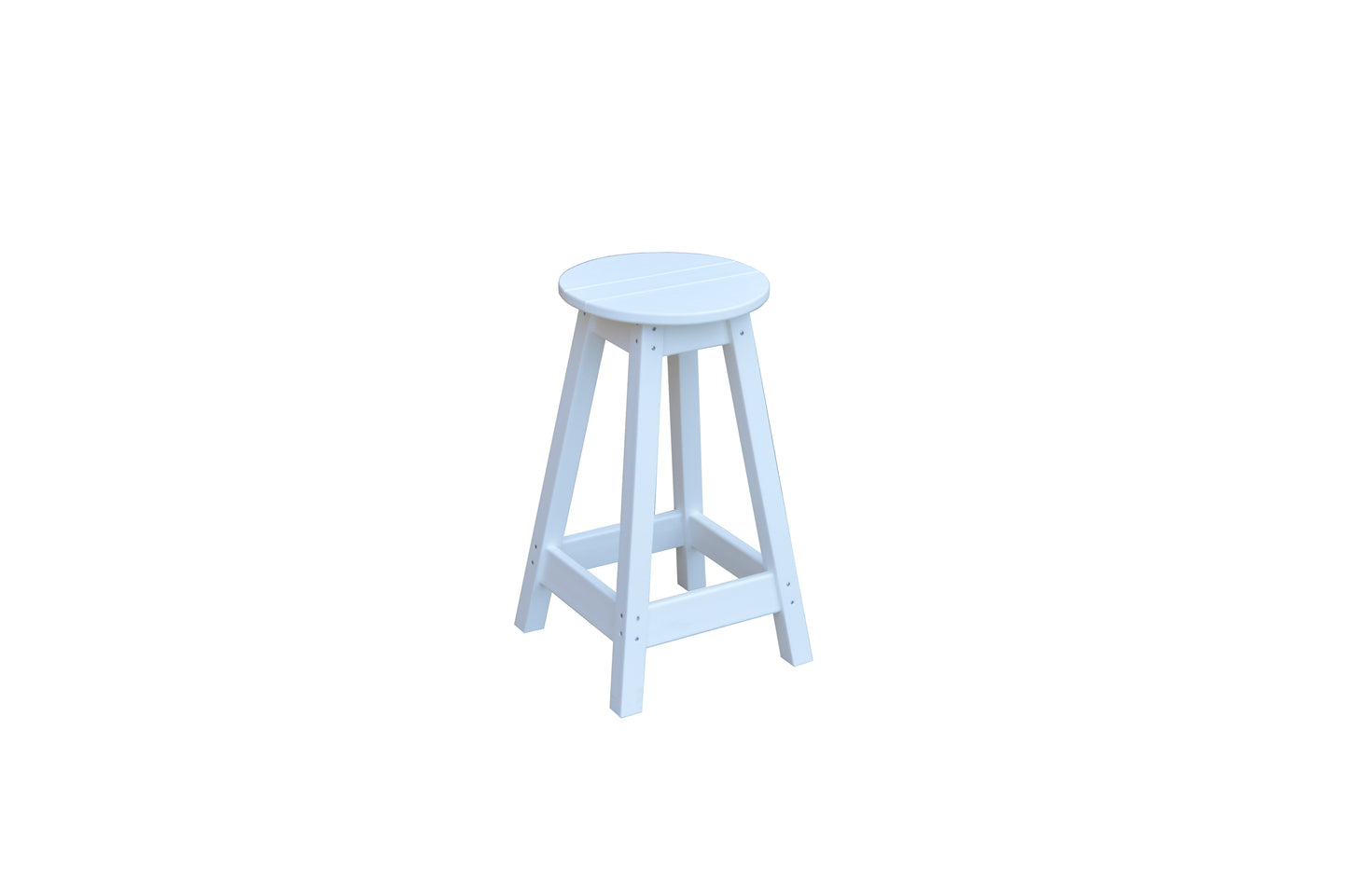 A&L Furniture Co. Recycled Plastic Round Stool (Counter Height) - LEAD TIME TO SHIP 10 BUSINESS DAYS