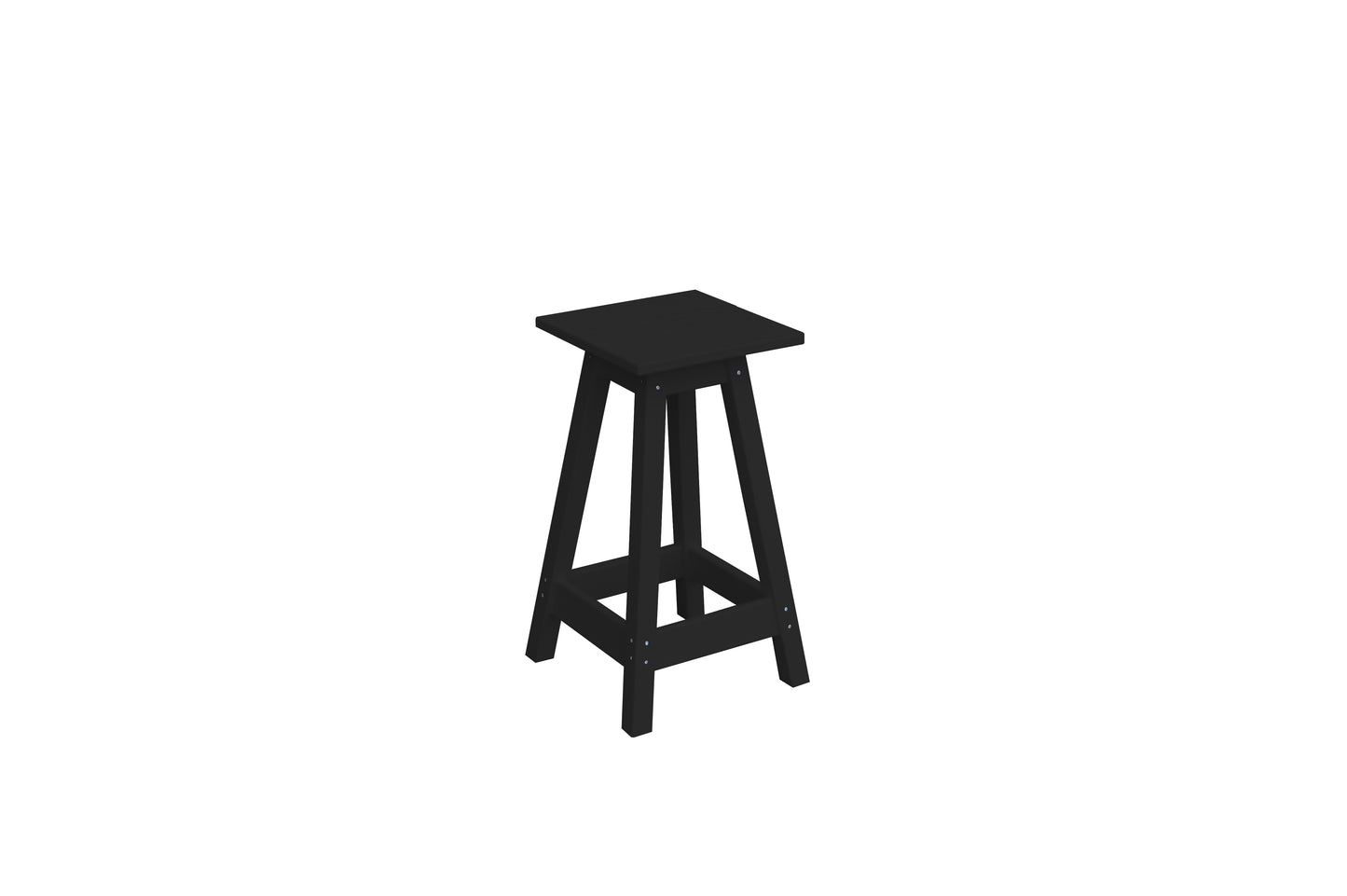 Bryton Park Poly Furniture Recycled Plastic Square Stool (Counter Height) - LEAD TIME TO SHIP 10 BUSINESS DAYS