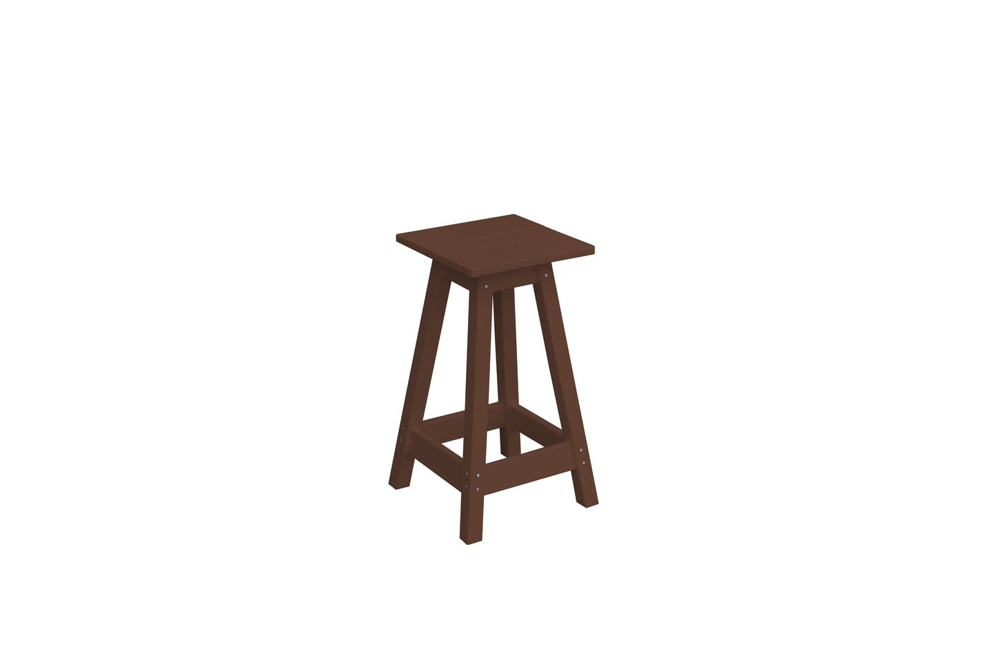 Bryton Park Poly Furniture Recycled Plastic Square Stool (Counter Height) - LEAD TIME TO SHIP 10 BUSINESS DAYS
