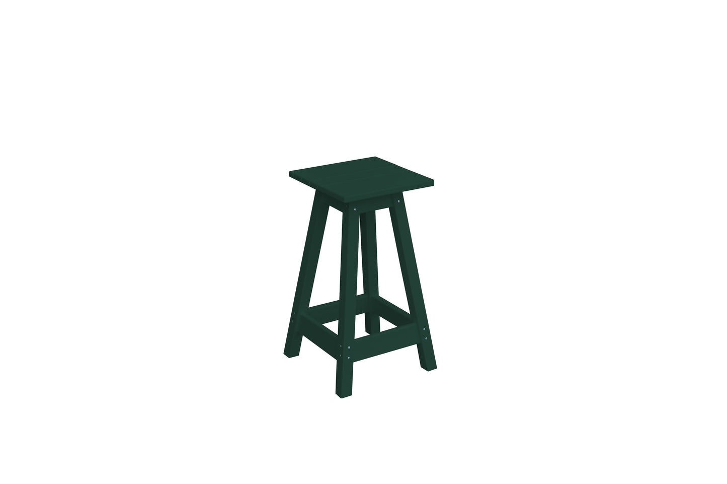 A&L Furniture Co. Recycled Plastic Square Stool (Counter Height) - LEAD TIME TO SHIP 10 BUSINESS DAYS