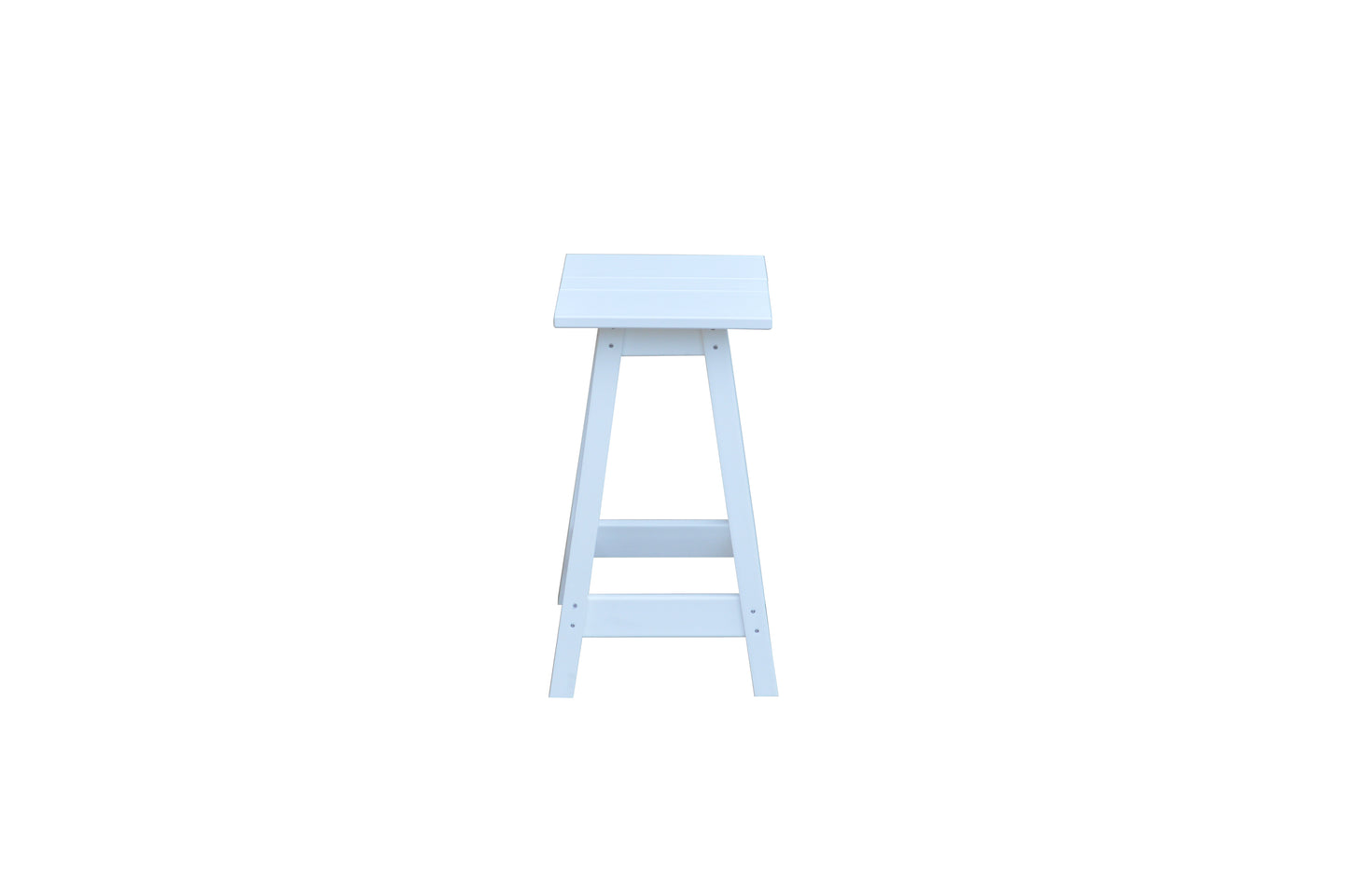 Bryton Park Poly Furniture Recycled Plastic Square Stool (Counter Height) - LEAD TIME TO SHIP 10 BUSINESS DAYS