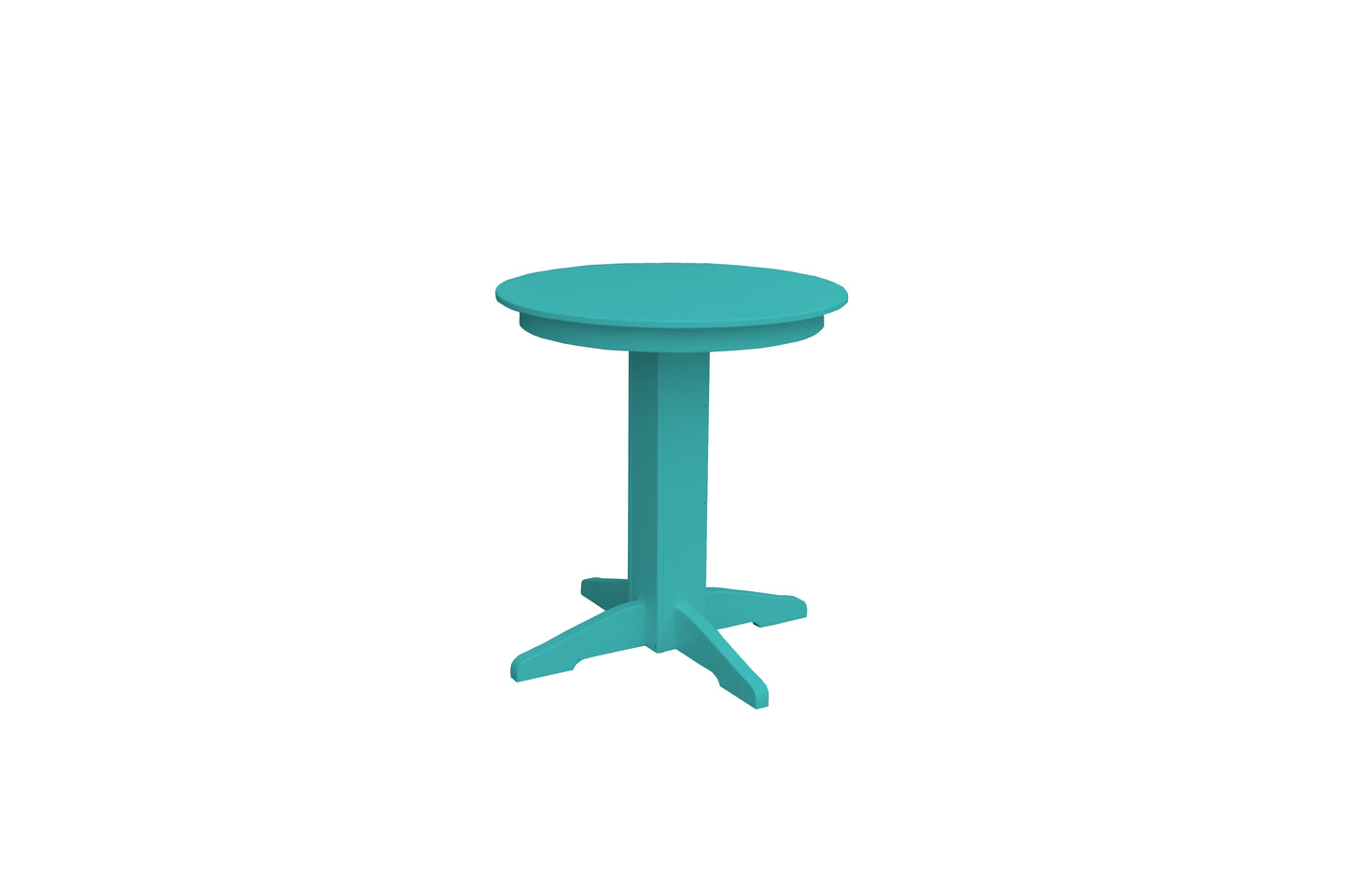 Bryton Park Poly Furniture Recycled Plastic 33" Round Balcony Table (COUNTER HEIGHT) - LEAD TIME TO SHIP 10 BUSINESS DAYS