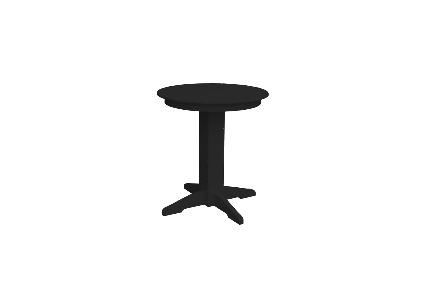 Bryton Park Poly Furniture Recycled Plastic 33" Round Balcony Table (COUNTER HEIGHT) - LEAD TIME TO SHIP 10 BUSINESS DAYS