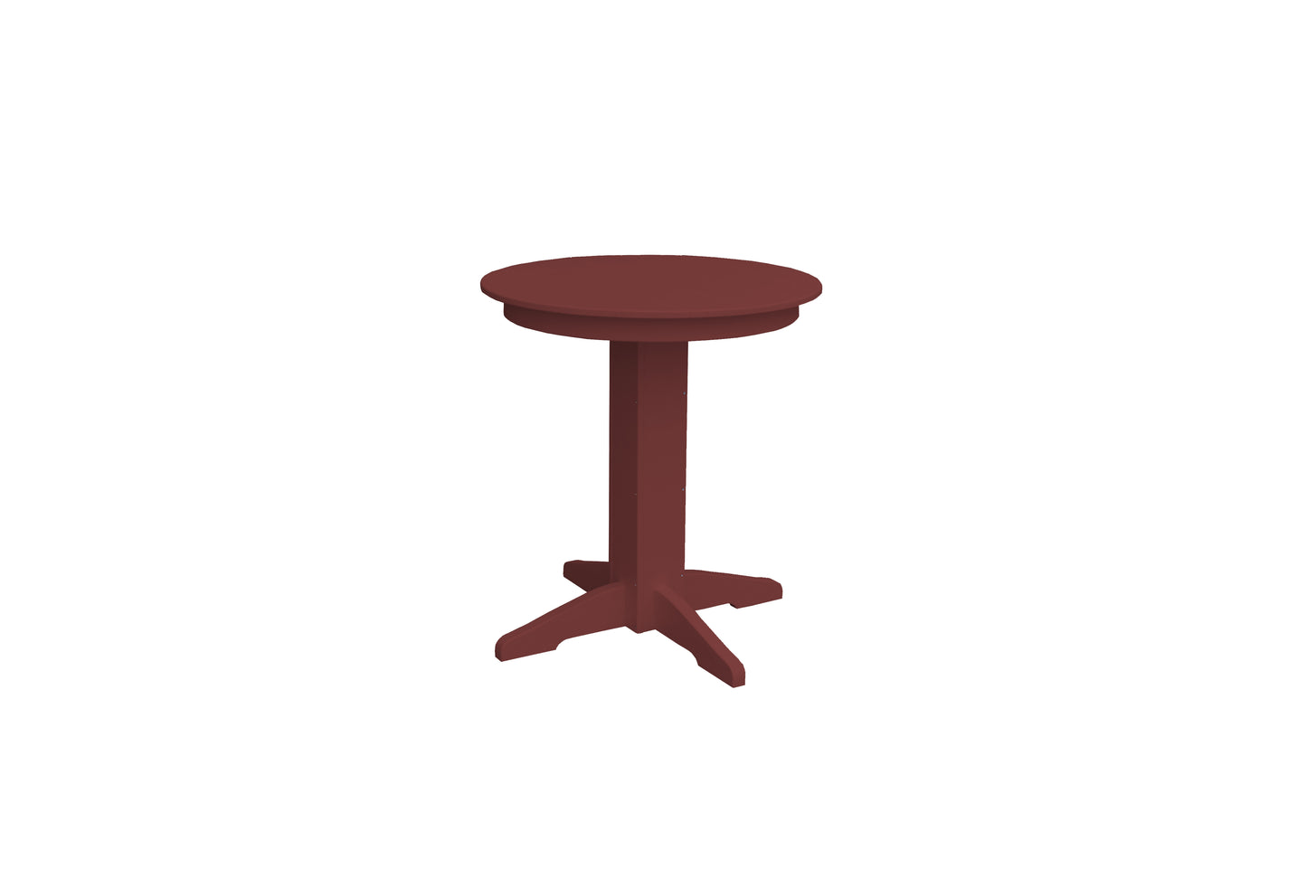 Bryton Park Poly Furniture Recycled Plastic 33" Round Balcony Table (COUNTER HEIGHT) - LEAD TIME TO SHIP 10 BUSINESS DAYS