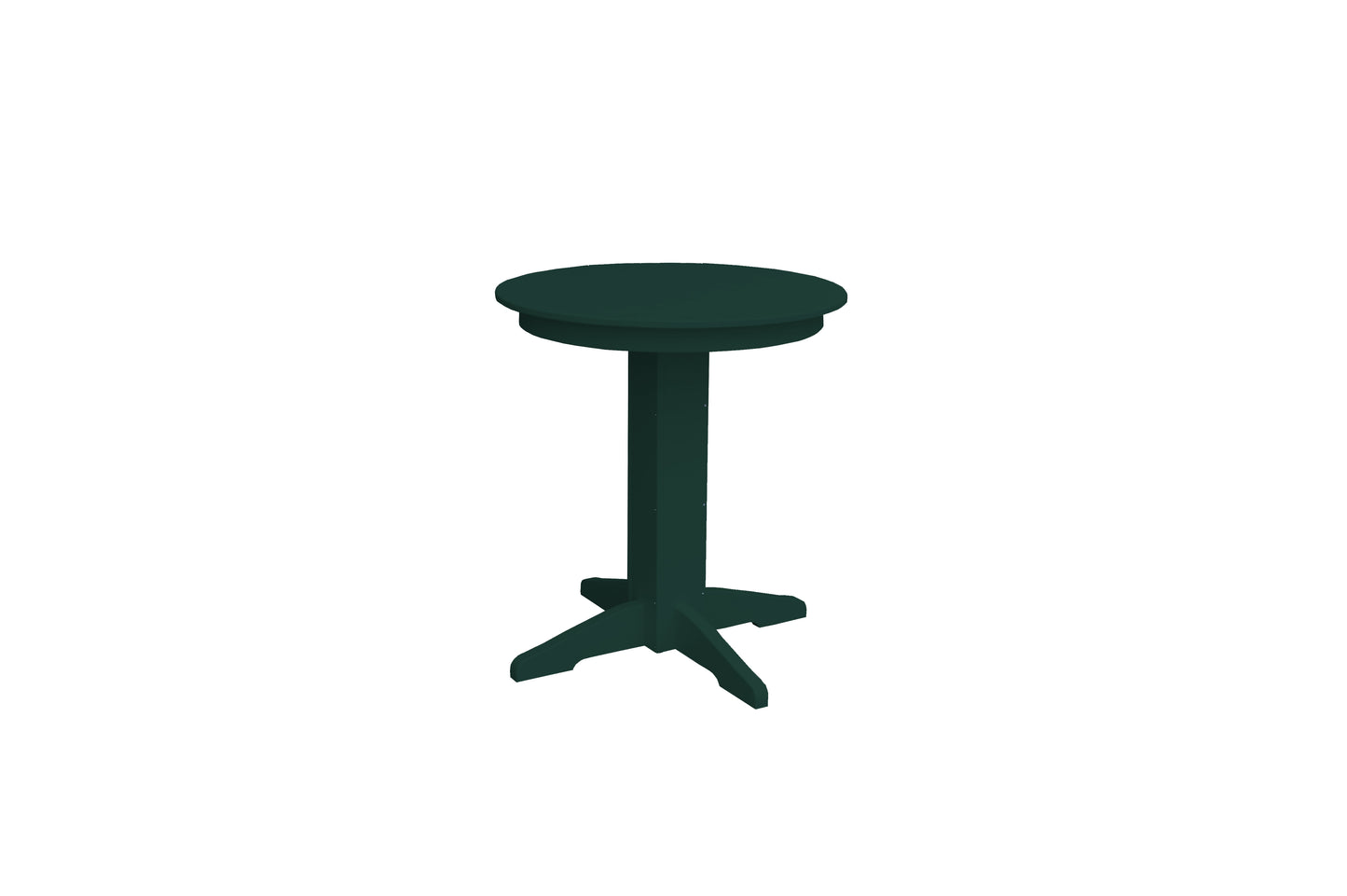 Bryton Park Poly Furniture Recycled Plastic 33" Round Balcony Table (COUNTER HEIGHT) - LEAD TIME TO SHIP 10 BUSINESS DAYS