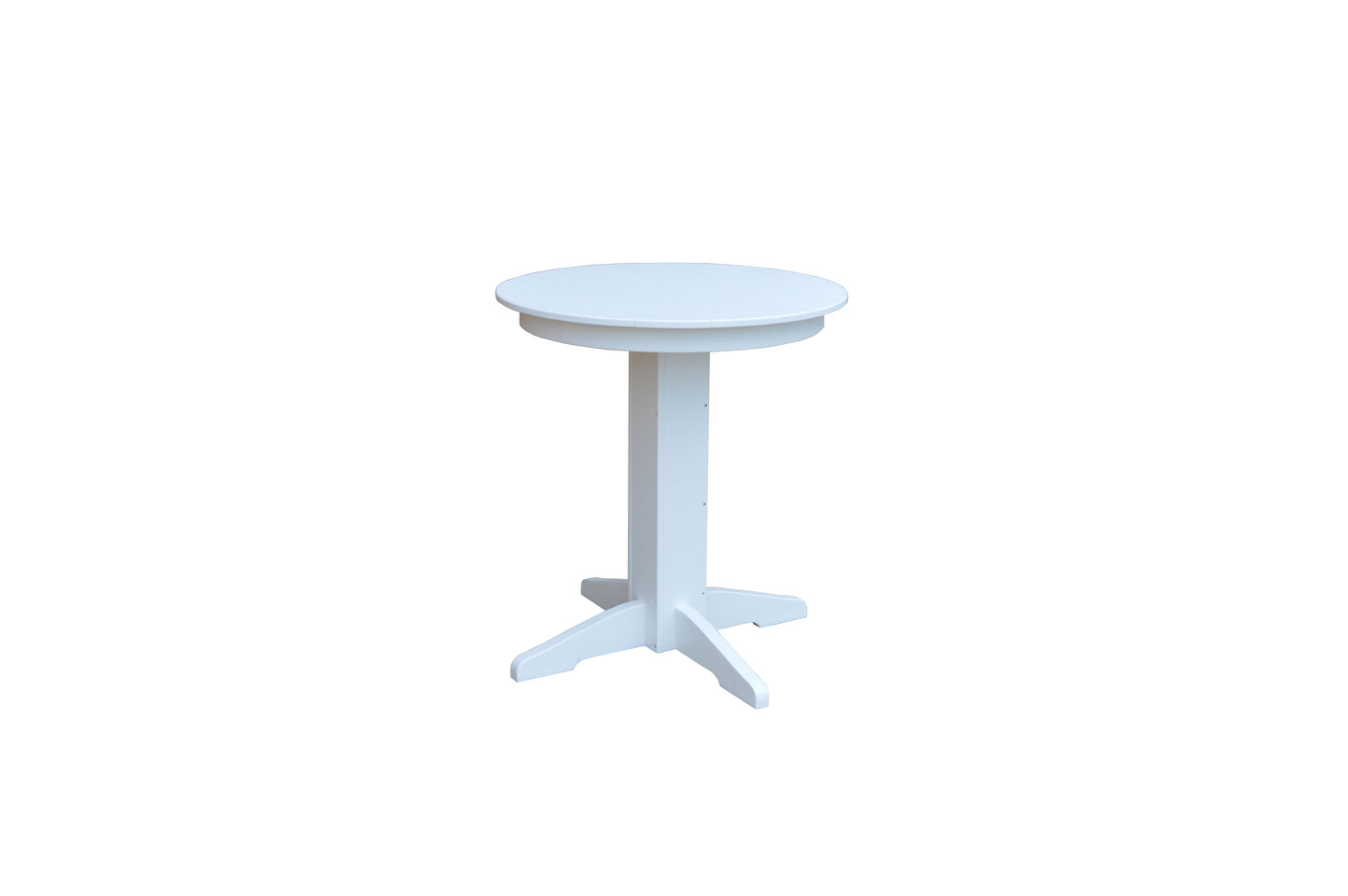 Bryton Park Poly Furniture Recycled Plastic 33" Round Balcony Table (COUNTER HEIGHT) - LEAD TIME TO SHIP 10 BUSINESS DAYS