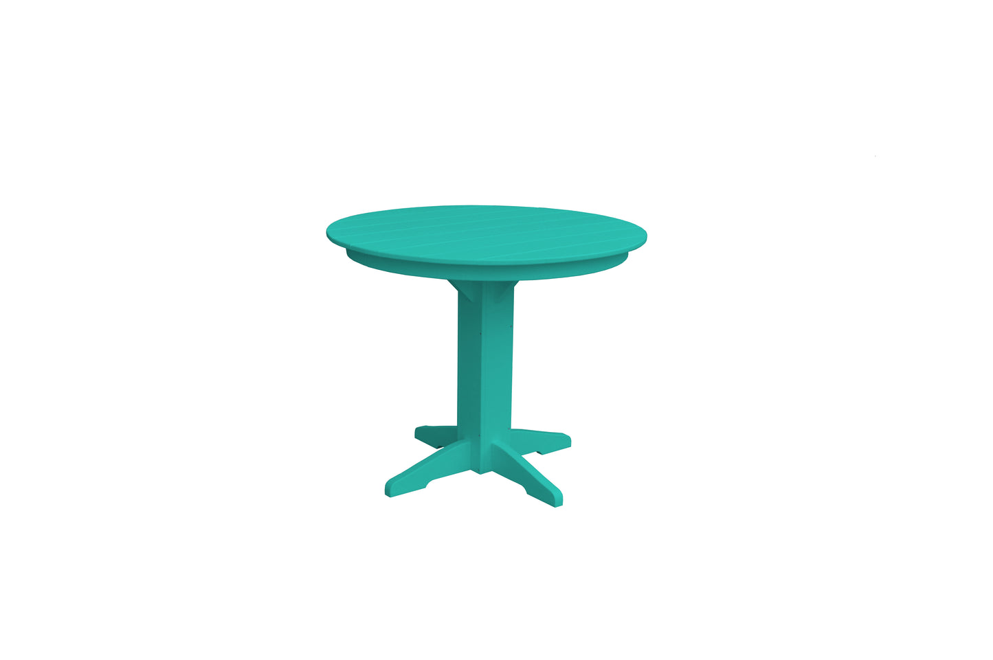 Bryton Park Poly Furniture Recycled Plastic 44" Round Table Table (Counter Height) - LEAD TIME TO SHIP 10 BUSINESS DAYS