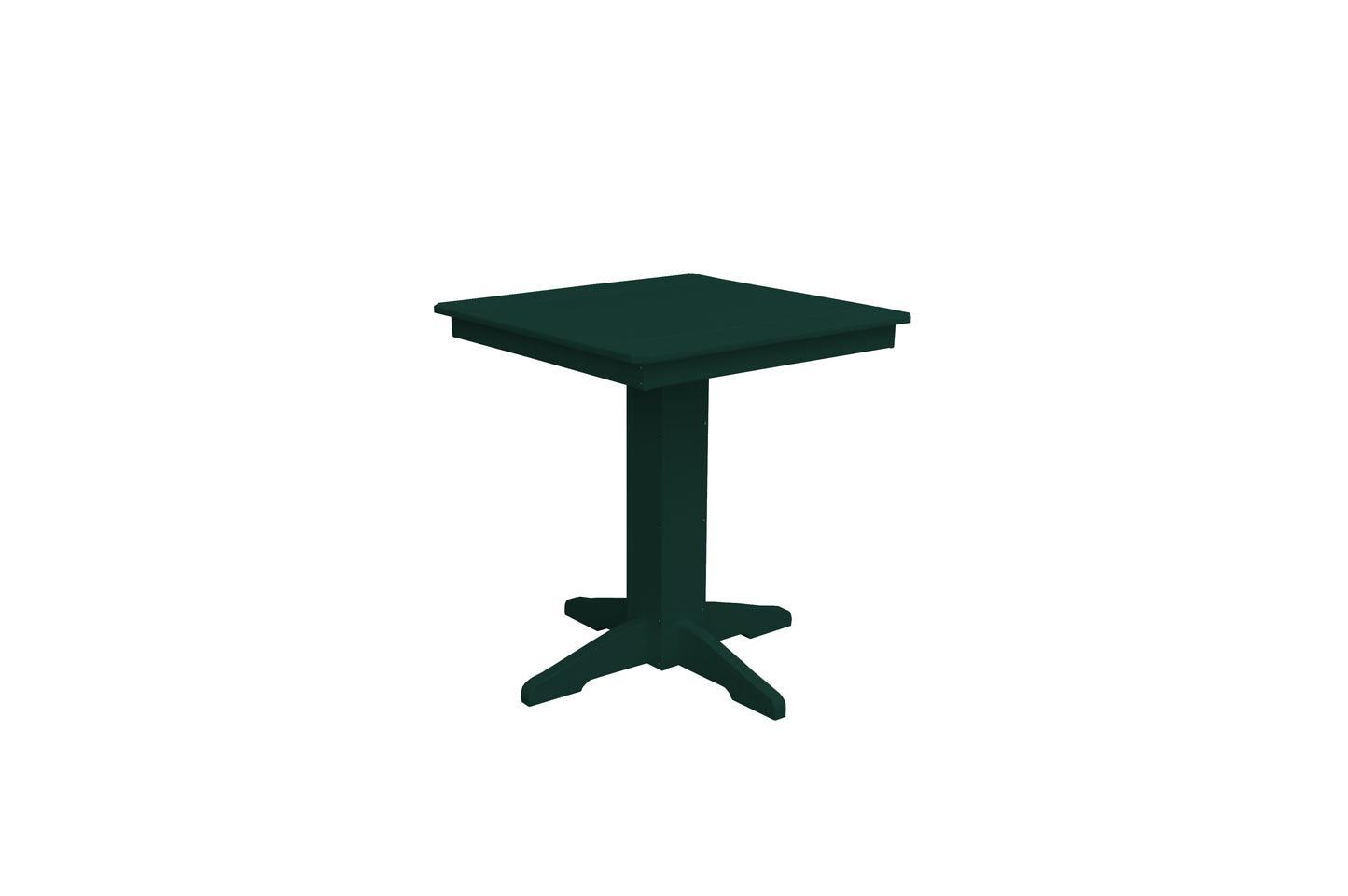 A&L Furniture Co. Recycled Plastic 33" Square Balcony Table (COUNTER HEIGHT)  - LEAD TIME TO SHIP 10 BUSINESS DAYS