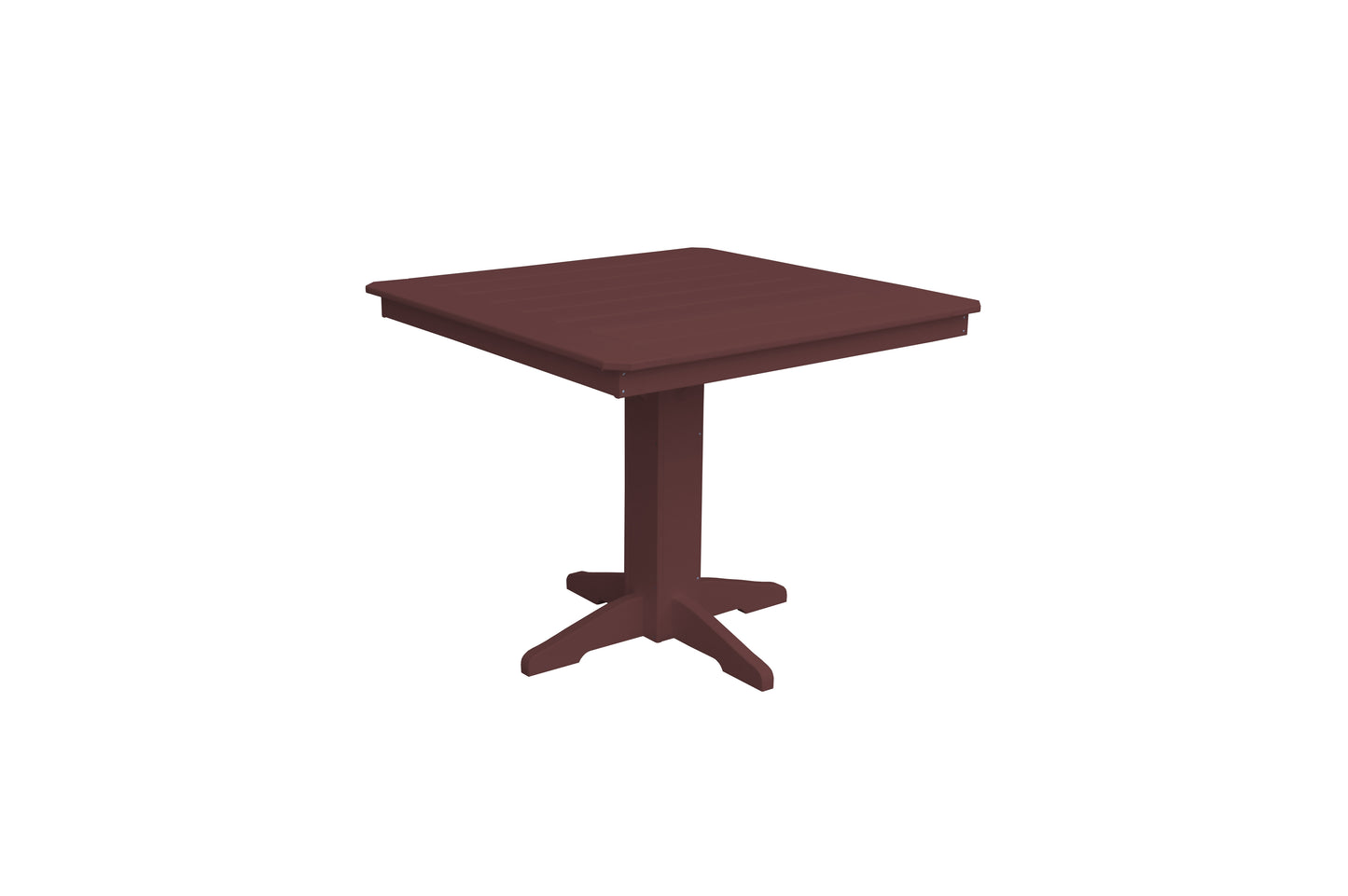 Bryton Park Poly Furniture Recycled Plastic 44" Square Table (Counter Height) - LEAD TIME TO SHIP 10 BUSINESS DAYS