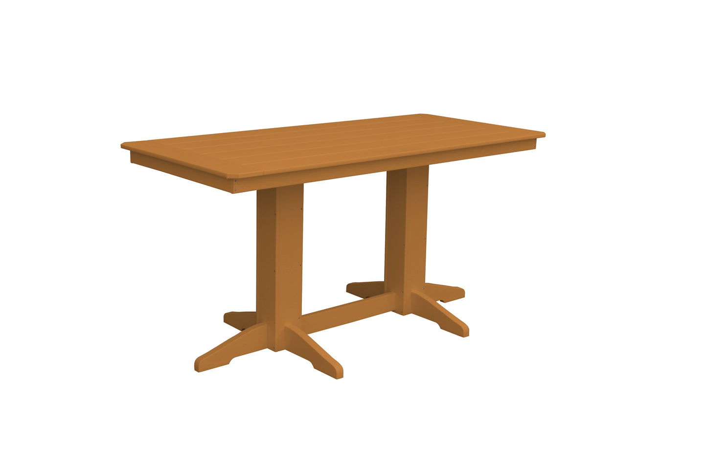 A&L Furniture Co. Recycled Plastic 6' Rectangular Table (Counter Height) - LEAD TIME TO SHIP 10 BUSINESS DAYS