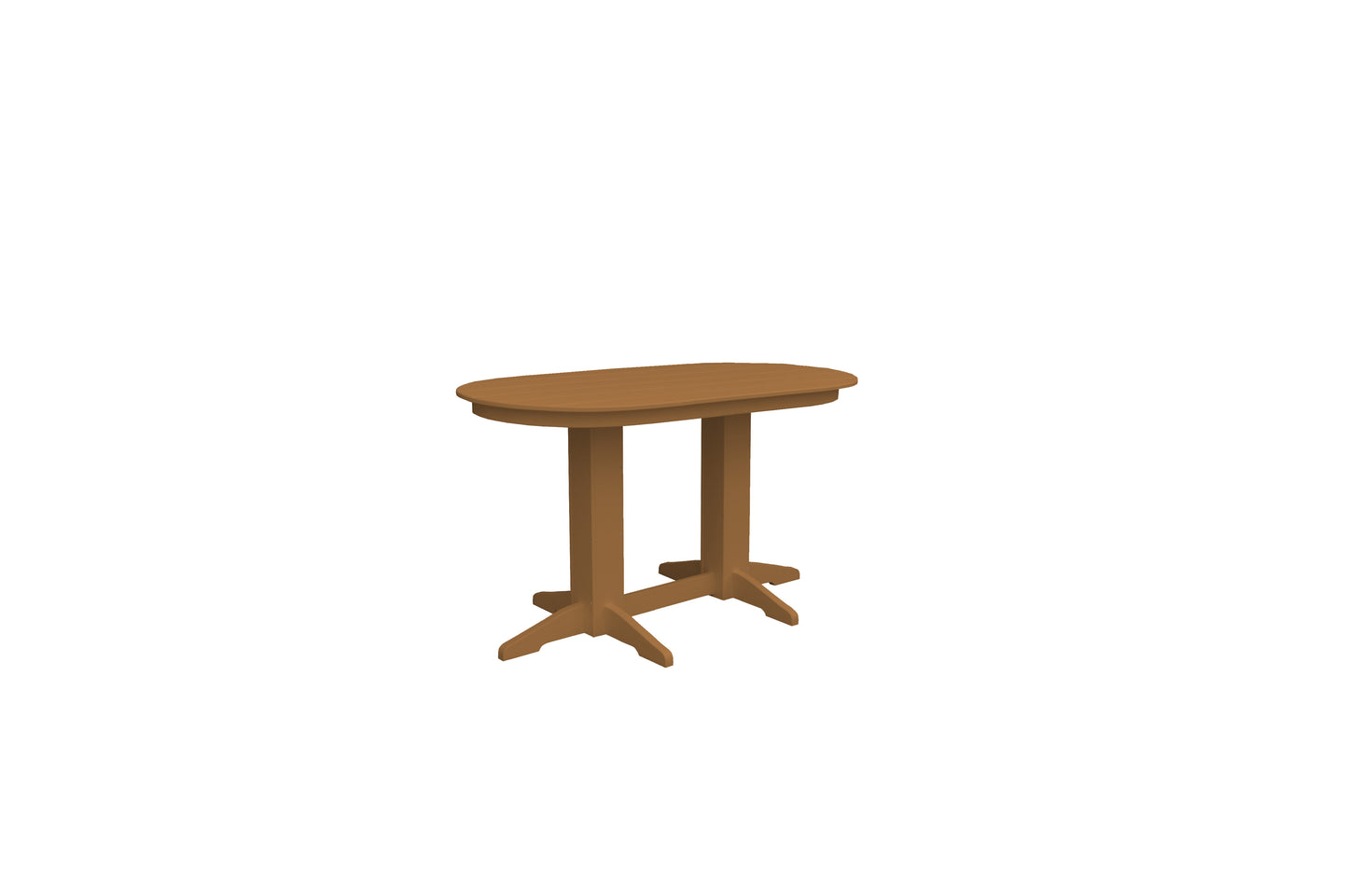 A&L Furniture Co. Recycled Plastic 5' Oval Table (Counter Height) - LEAD TIME TO SHIP 10 BUSINESS DAYS