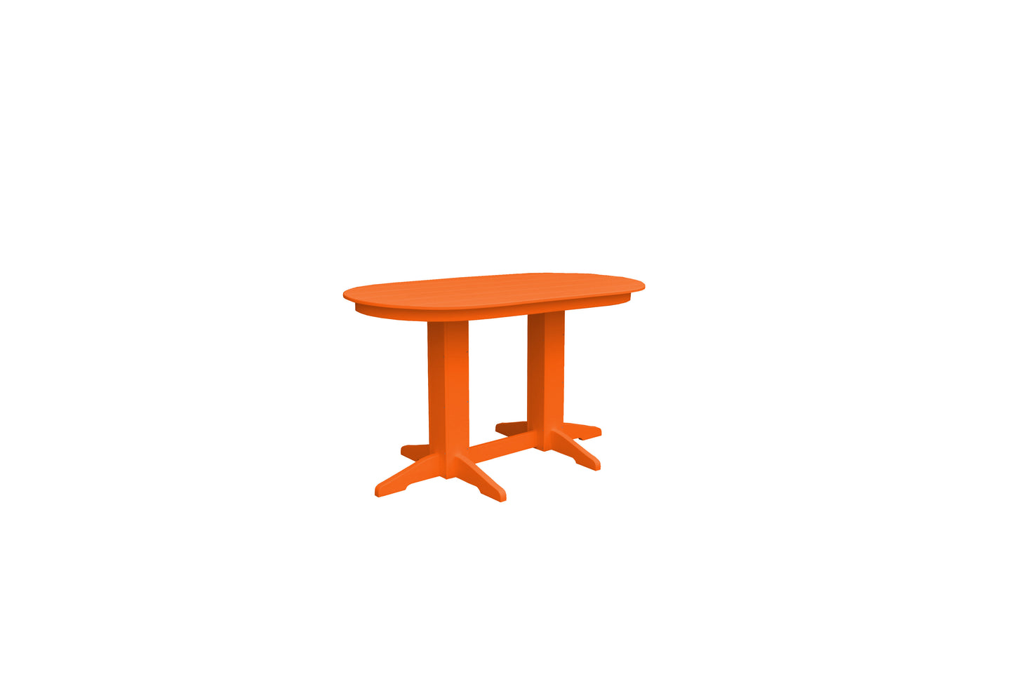 A&L Furniture Co. Recycled Plastic 5' Oval Table (Counter Height) - LEAD TIME TO SHIP 10 BUSINESS DAYS