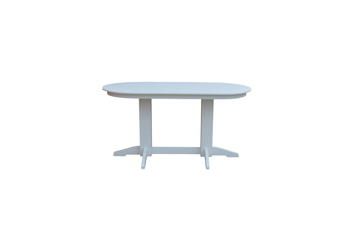 Bryton Park Poly Furniture Recycled Plastic 6' Oval Table (Counter Height) - LEAD TIME TO SHIP 10 BUSINESS DAYS