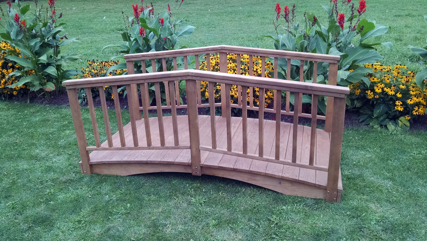 A&L Furniture Co. Western Red Cedar 4' X 8' Baluster Bridge - LEAD TIME TO SHIP 2 WEEKS