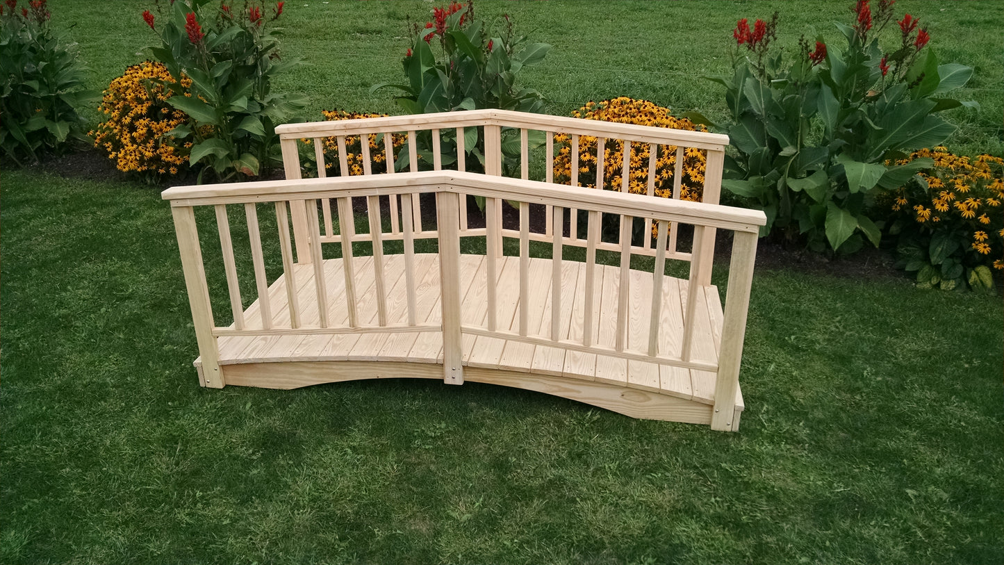 A&L Furniture Co. Western Red Cedar 4' X 8' Baluster Bridge - LEAD TIME TO SHIP 2 WEEKS