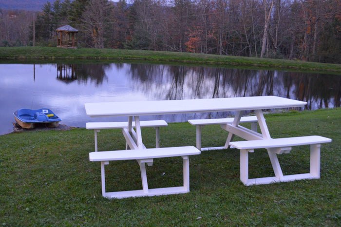 A&L FURNITURE CO. Poly 8' Walk-In Table - White