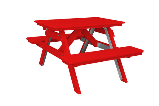 A&L Furniture Co. Recycled Plastic 4' Picnic Table  - LEAD TIME TO SHIP 10 BUSINESS DAYS