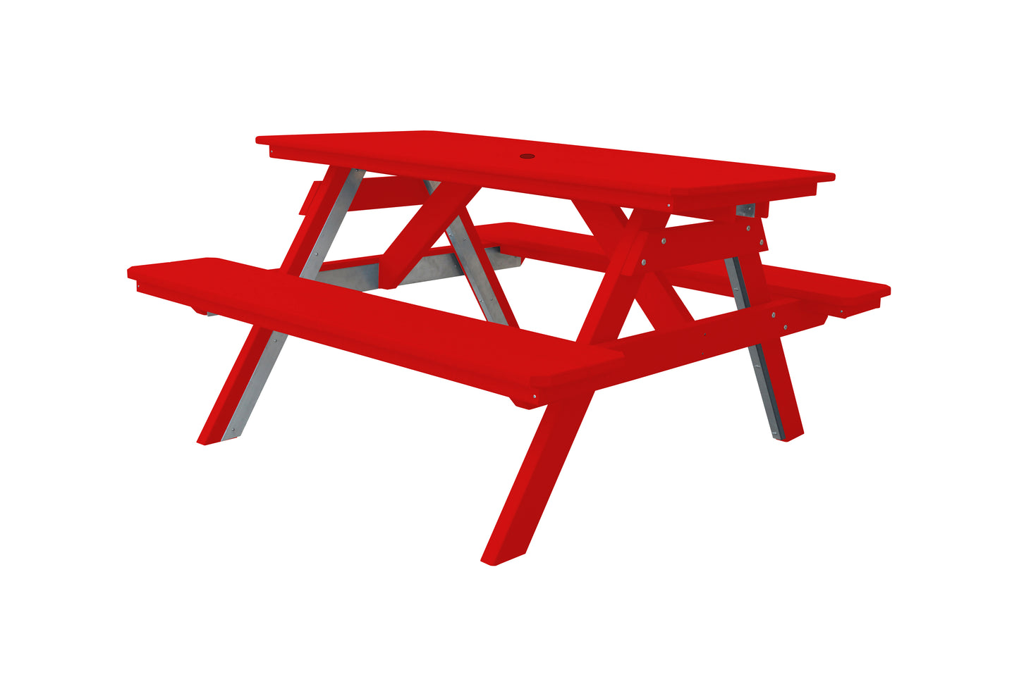 Bryton Park Poly Furniture Recycled Plastic 5' Picnic Table - LEAD TIME TO SHIP 10 BUSINESS DAYS