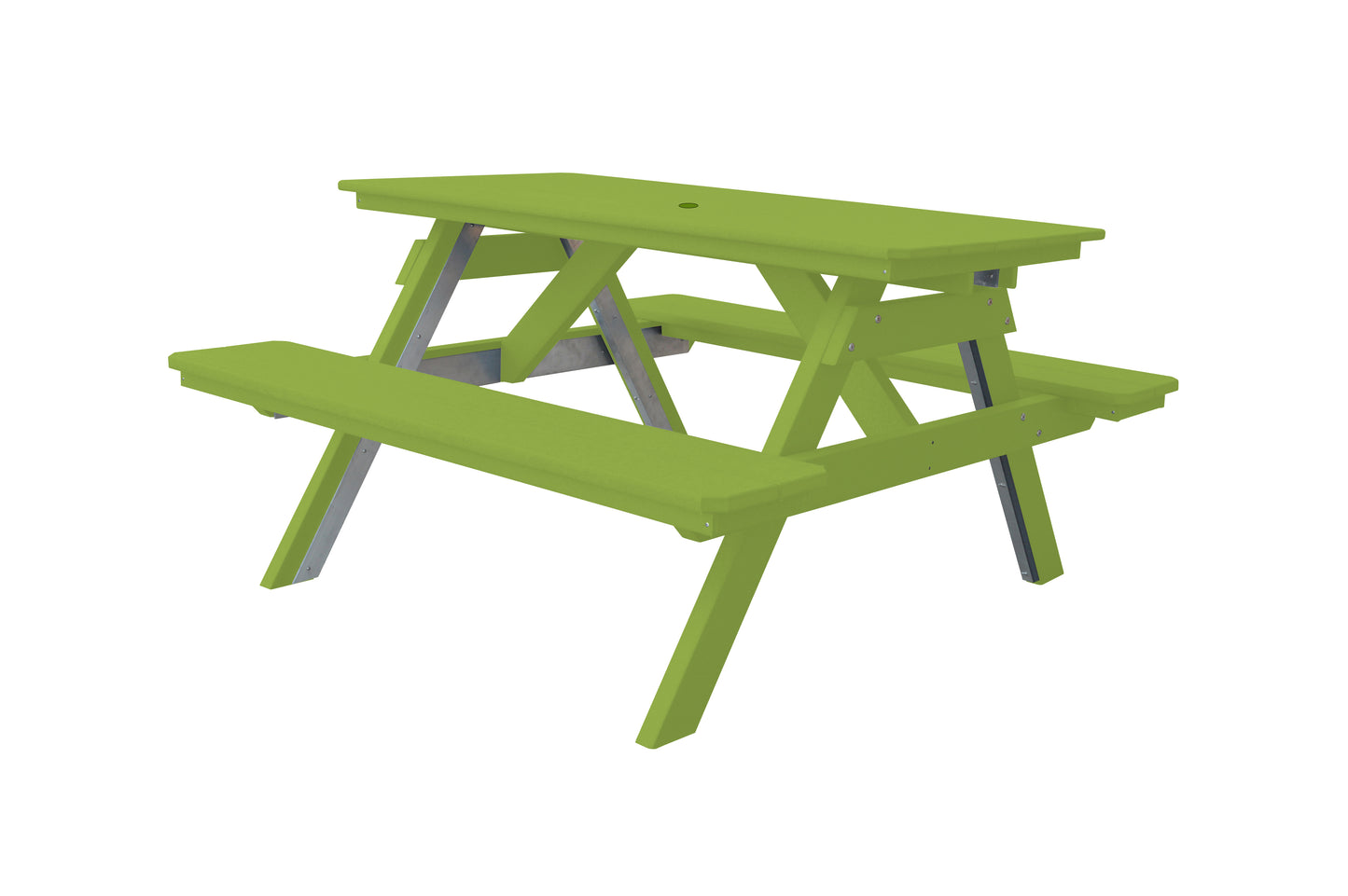 Bryton Park Poly Furniture Recycled Plastic 5' Picnic Table - LEAD TIME TO SHIP 10 BUSINESS DAYS
