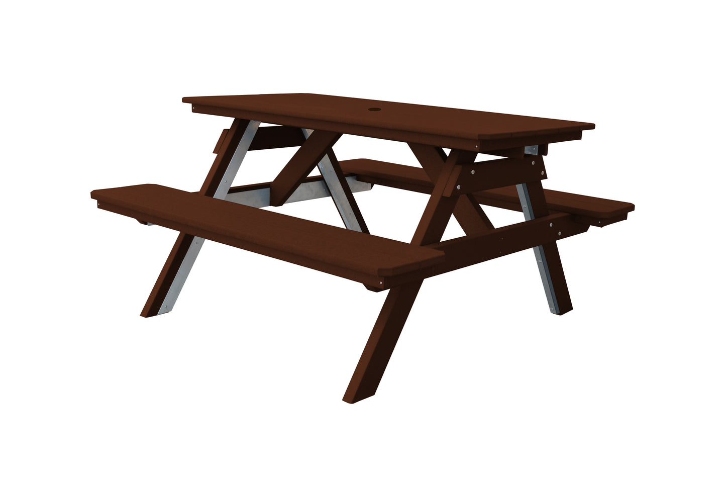 Bryton Park Poly Furniture Recycled Plastic 5' Picnic Table - LEAD TIME TO SHIP 10 BUSINESS DAYS
