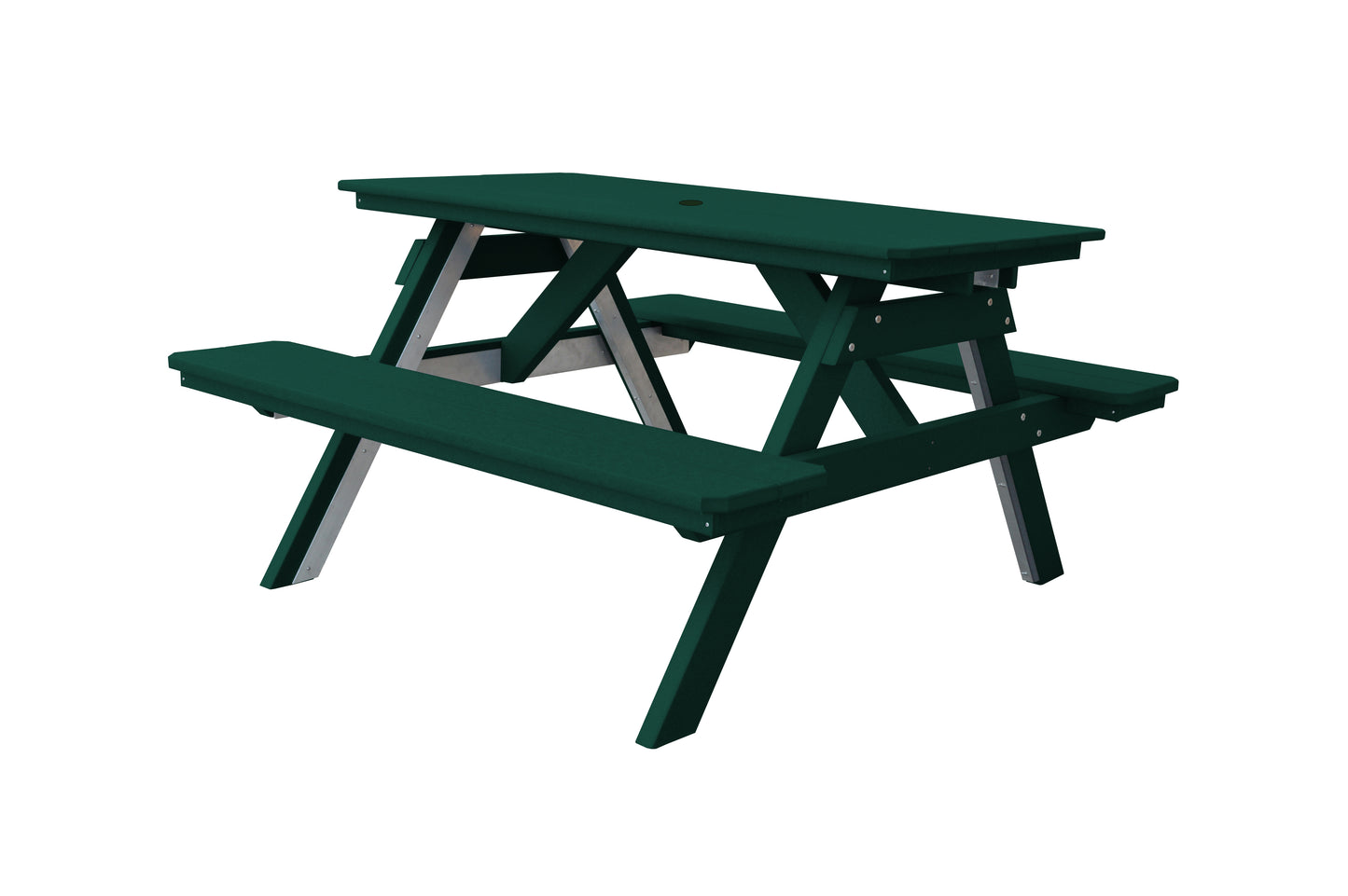 Bryton Park Poly Furniture Recycled Plastic 5' Picnic Table - LEAD TIME TO SHIP 10 BUSINESS DAYS