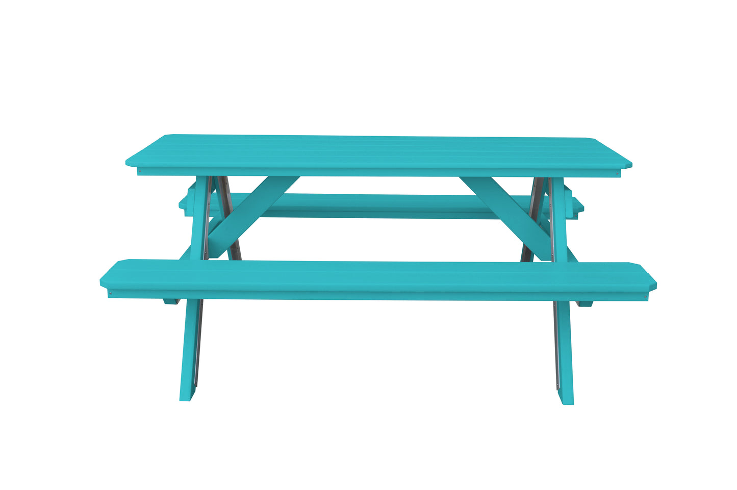 Bryton Park Poly Furniture Recycled Plastic 6' Picnic Table  - LEAD TIME TO SHIP 10 BUSINESS DAYS