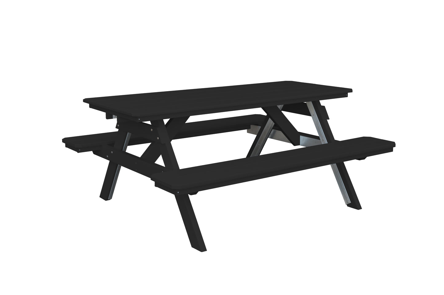 Bryton Park Poly Furniture Recycled Plastic 6' Picnic Table  - LEAD TIME TO SHIP 10 BUSINESS DAYS
