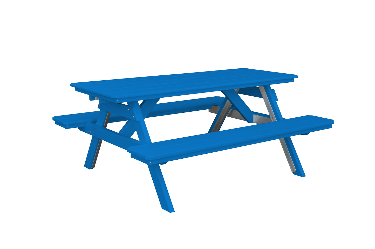 Bryton Park Poly Furniture Recycled Plastic 6' Picnic Table  - LEAD TIME TO SHIP 10 BUSINESS DAYS
