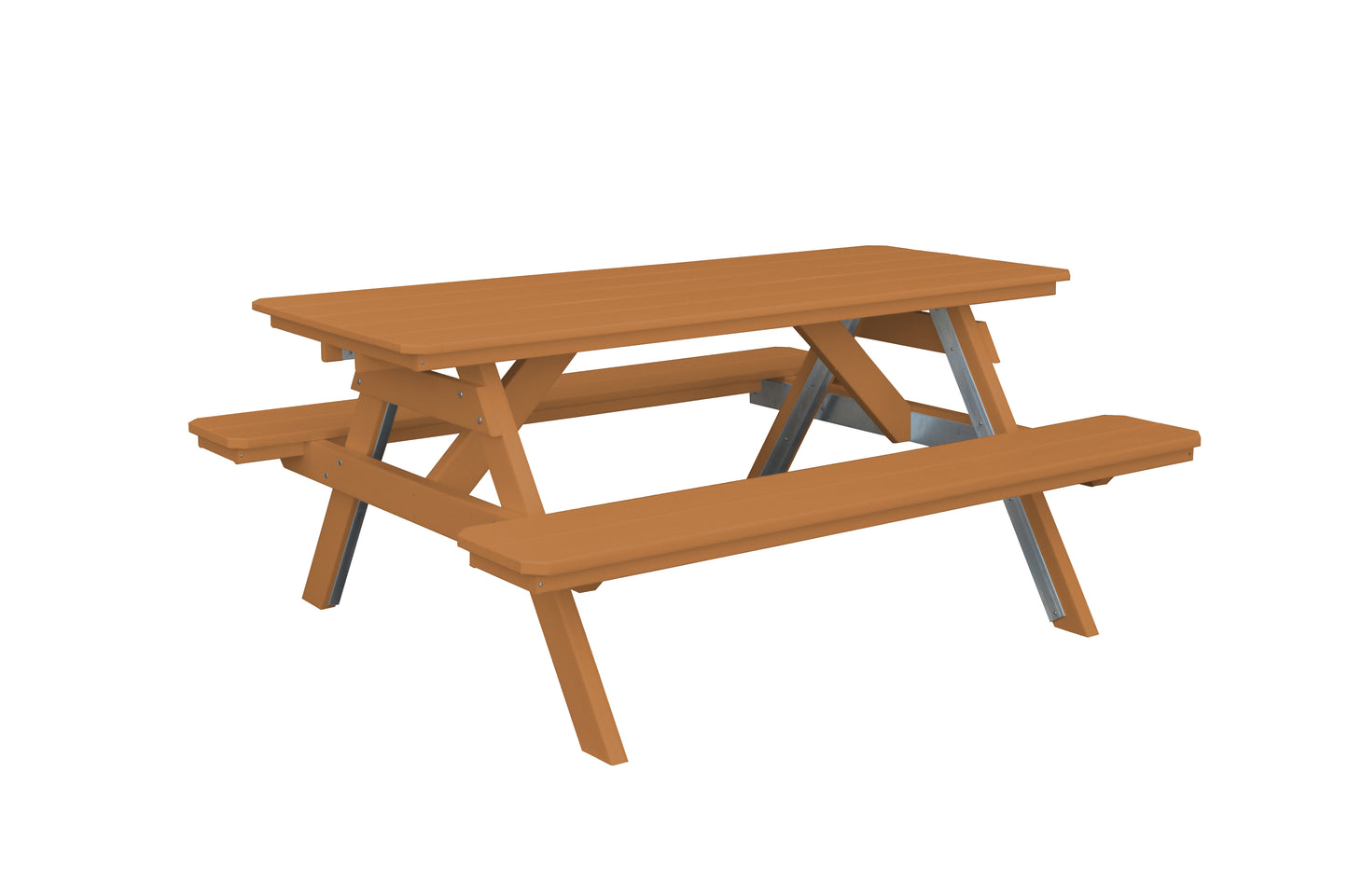 Bryton Park Poly Furniture Recycled Plastic 6' Picnic Table  - LEAD TIME TO SHIP 10 BUSINESS DAYS