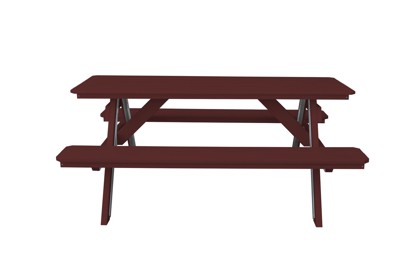 Bryton Park Poly Furniture Recycled Plastic 6' Picnic Table  - LEAD TIME TO SHIP 10 BUSINESS DAYS