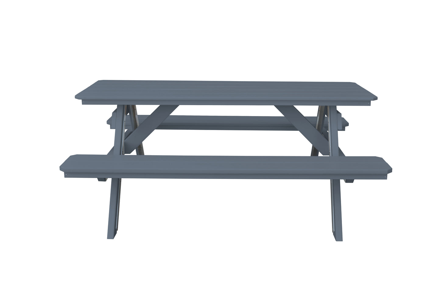 Bryton Park Poly Furniture Recycled Plastic 6' Picnic Table  - LEAD TIME TO SHIP 10 BUSINESS DAYS