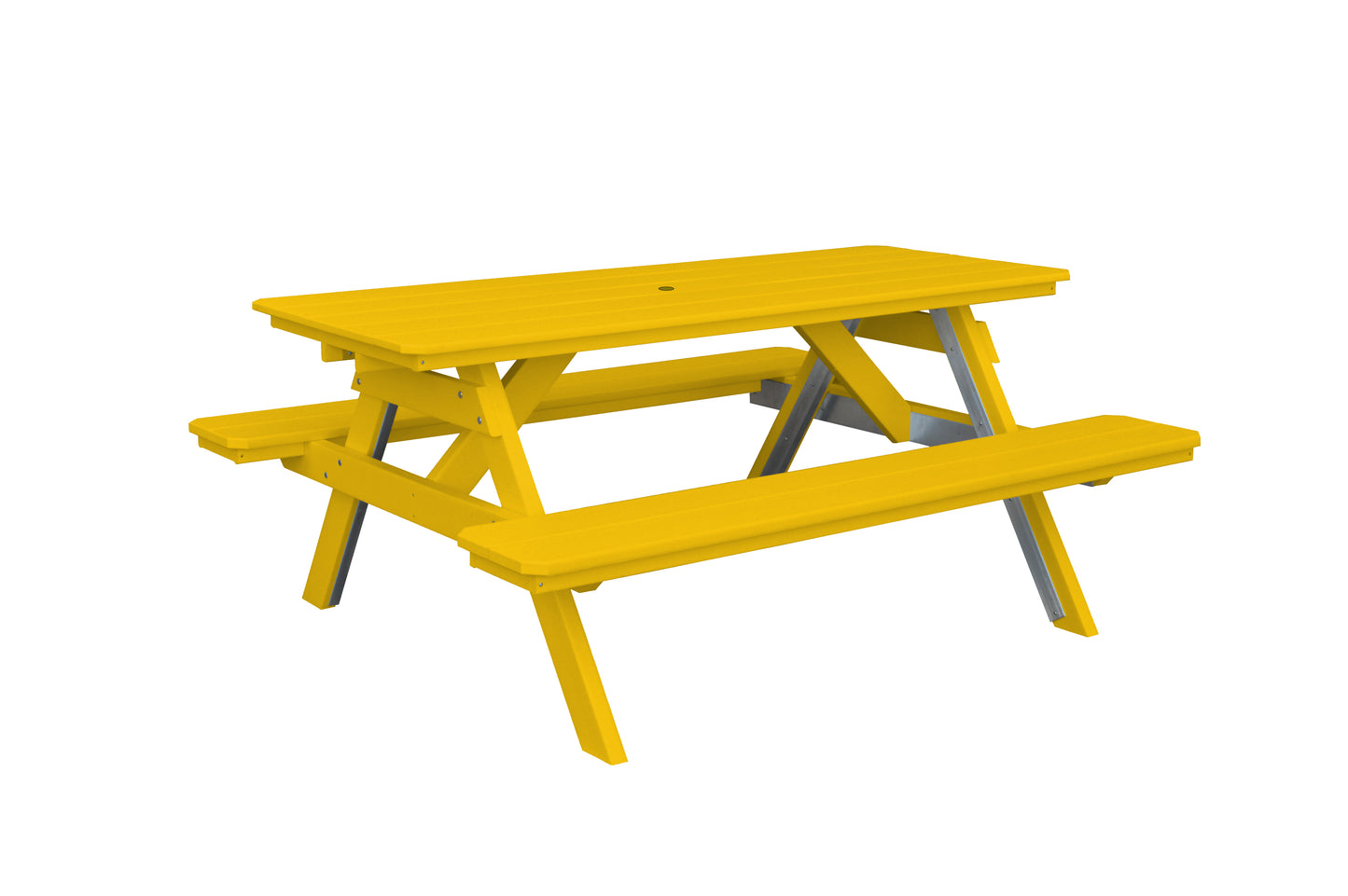 Bryton Park Poly Furniture Recycled Plastic 6' Picnic Table  - LEAD TIME TO SHIP 10 BUSINESS DAYS