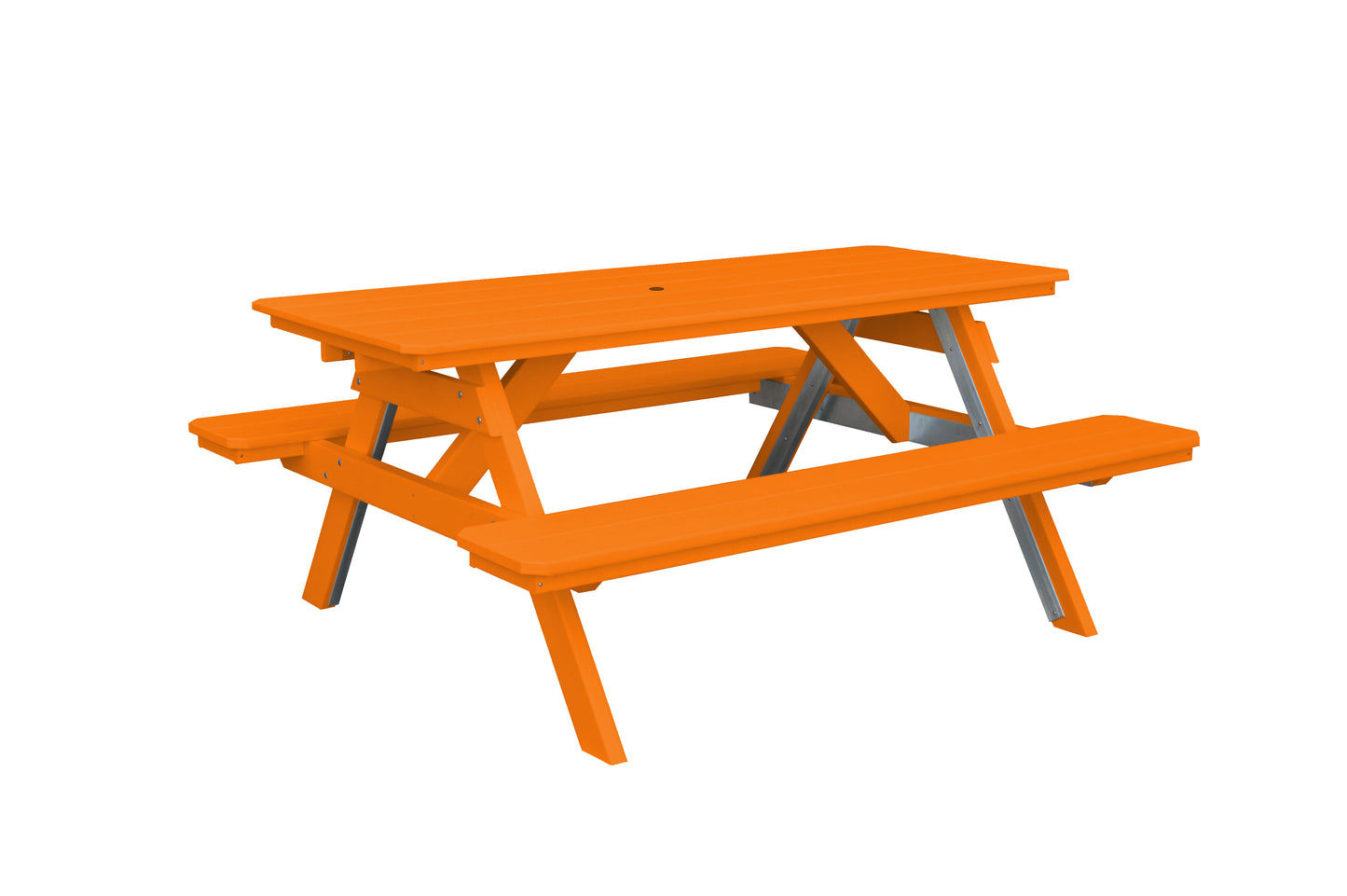 Bryton Park Poly Furniture Recycled Plastic 6' Picnic Table  - LEAD TIME TO SHIP 10 BUSINESS DAYS