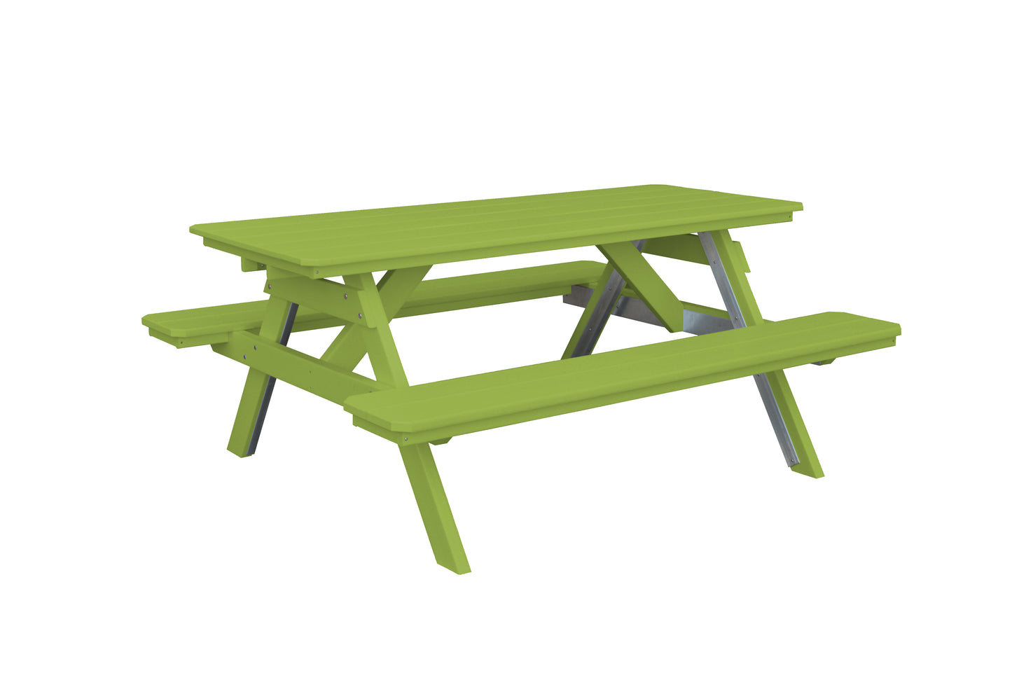 Bryton Park Poly Furniture Recycled Plastic 6' Picnic Table  - LEAD TIME TO SHIP 10 BUSINESS DAYS