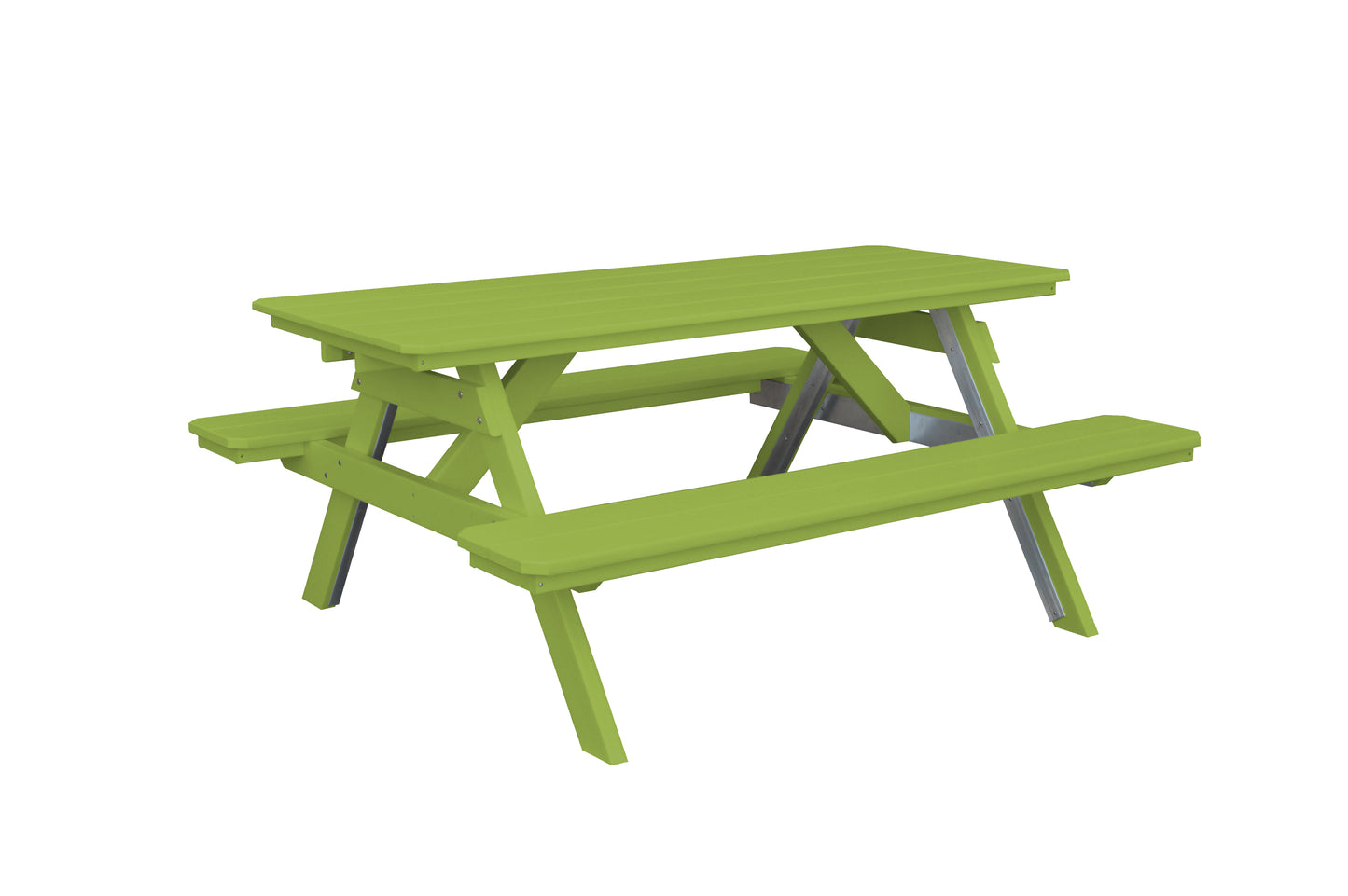 A&L Furniture Co. Recycled Plastic 6' Picnic Table  - LEAD TIME TO SHIP 10 BUSINESS DAYS