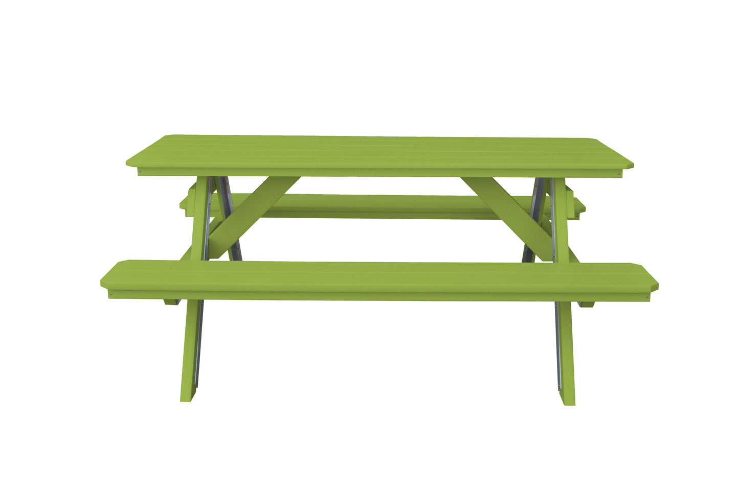 Bryton Park Poly Furniture Recycled Plastic 6' Picnic Table  - LEAD TIME TO SHIP 10 BUSINESS DAYS